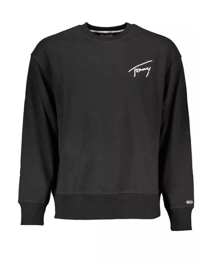 Tommy Hilfiger Men's Black Cotton Sweater - XL