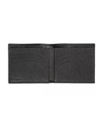 Embossed Leather Mens Wallet with Book Opening One Size Men