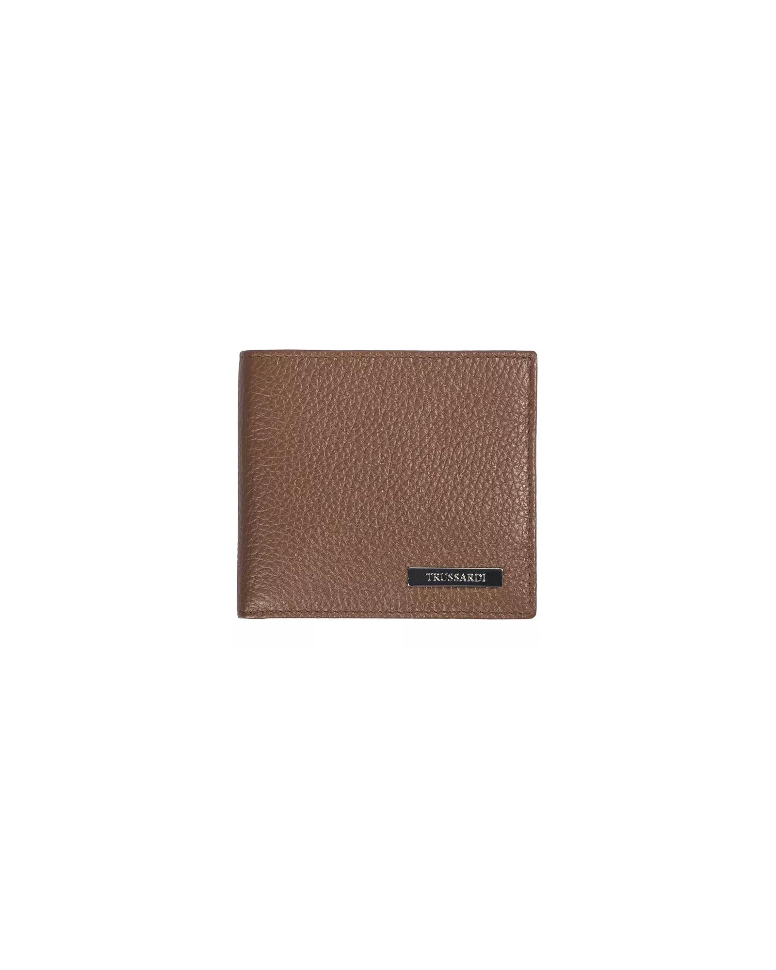Embossed Leather Mens Wallet with Book Opening One Size Men Main image