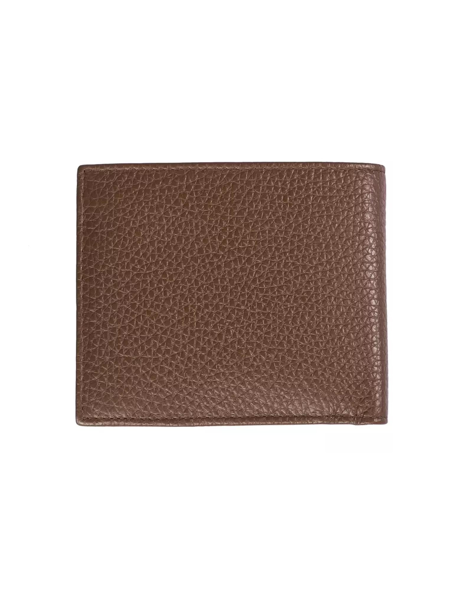 Tumbled Leather Mens Wallet with Coin Compartment and Card Holder One Size Men Secondary image