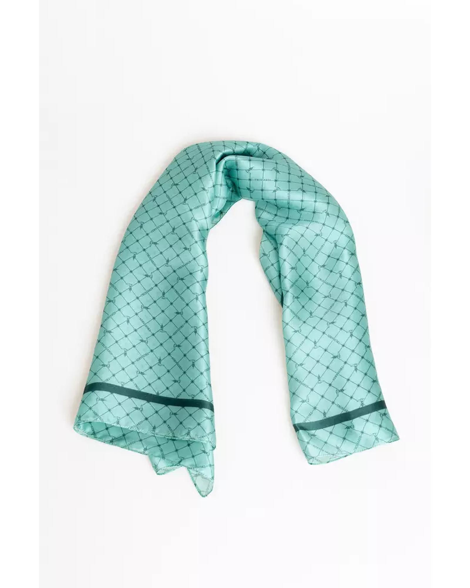 70s-Inspired Silk Foulard with All-over Print One Size Women Secondary image
