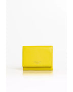 Embossed Logo Mini Wallet with Card Holder and Zip Compartment One Size Women