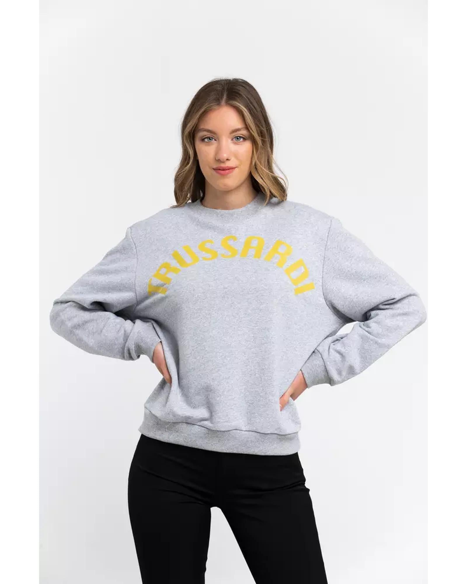 Oversized Maxi Lettering Sweatshirt with Dropped-shoulder Sleeves XS Women Secondary image