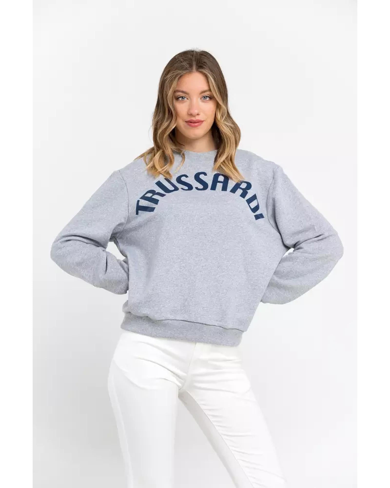 Oversized Round-neck Sweatshirt with Maxi Lettering M Women Secondary image