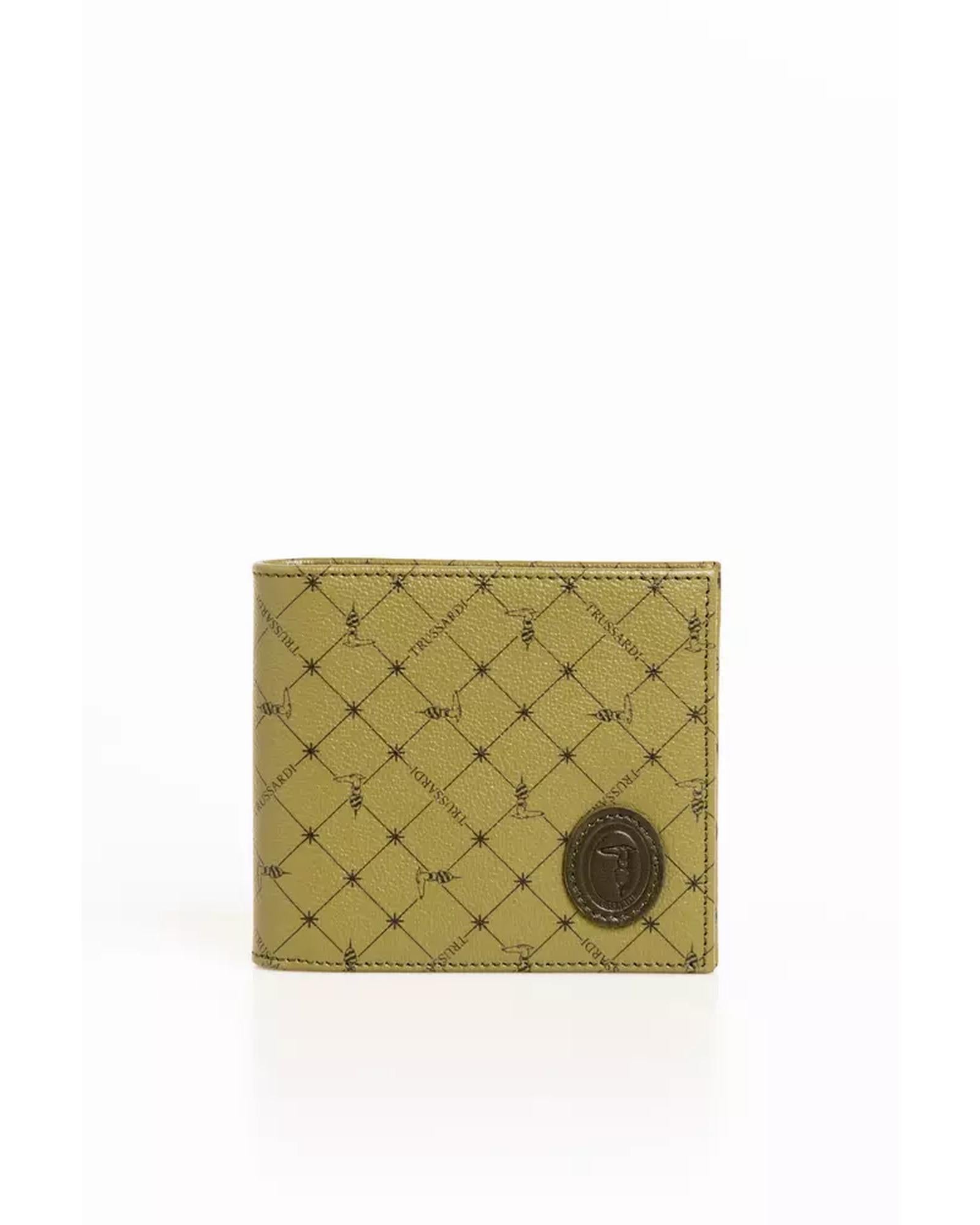 Monogram Wallet with Grain Effect Texture and 70s Print One Size Men Main image