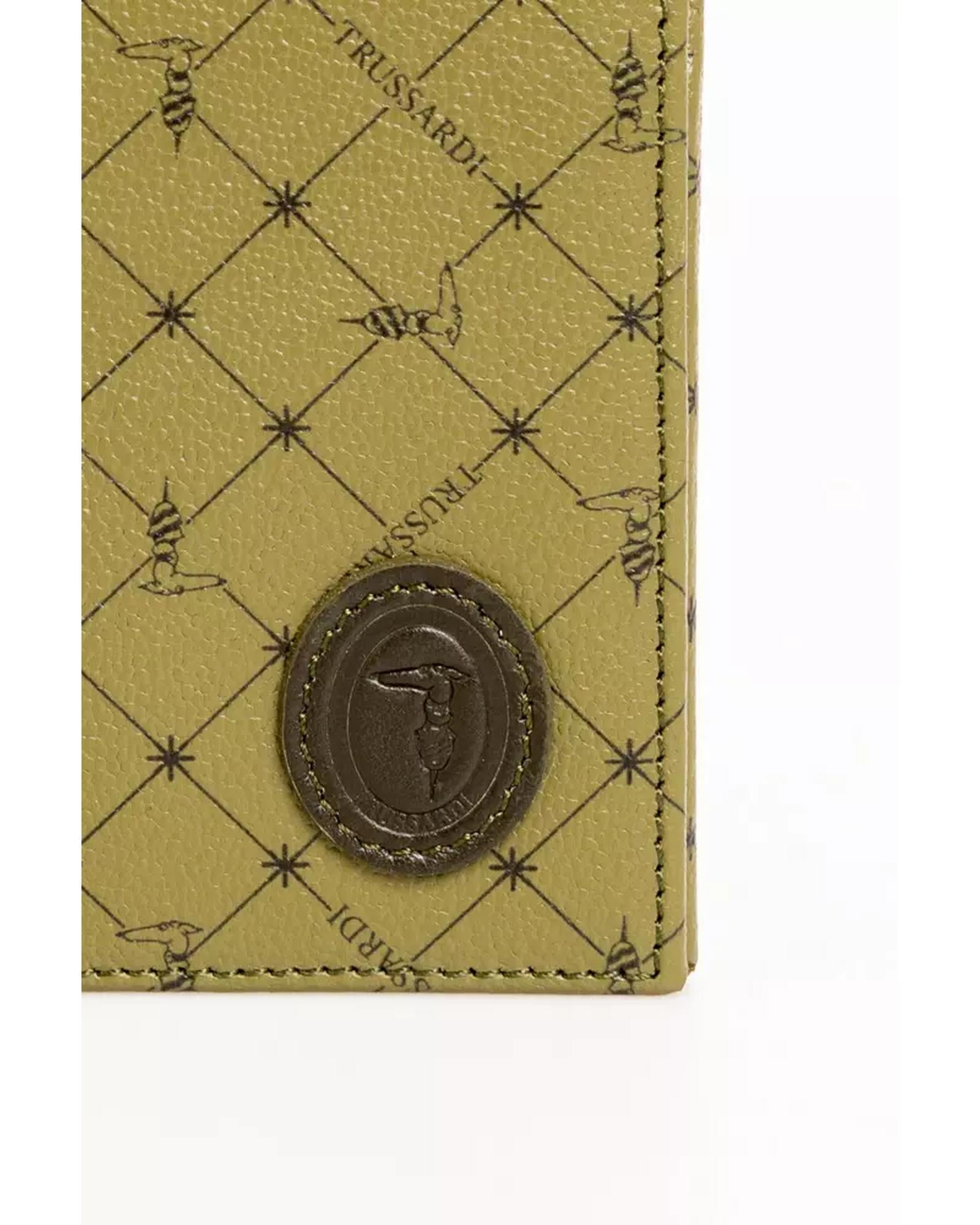 Monogram Wallet with Grain Effect Texture and 70s Print One Size Men Secondary image