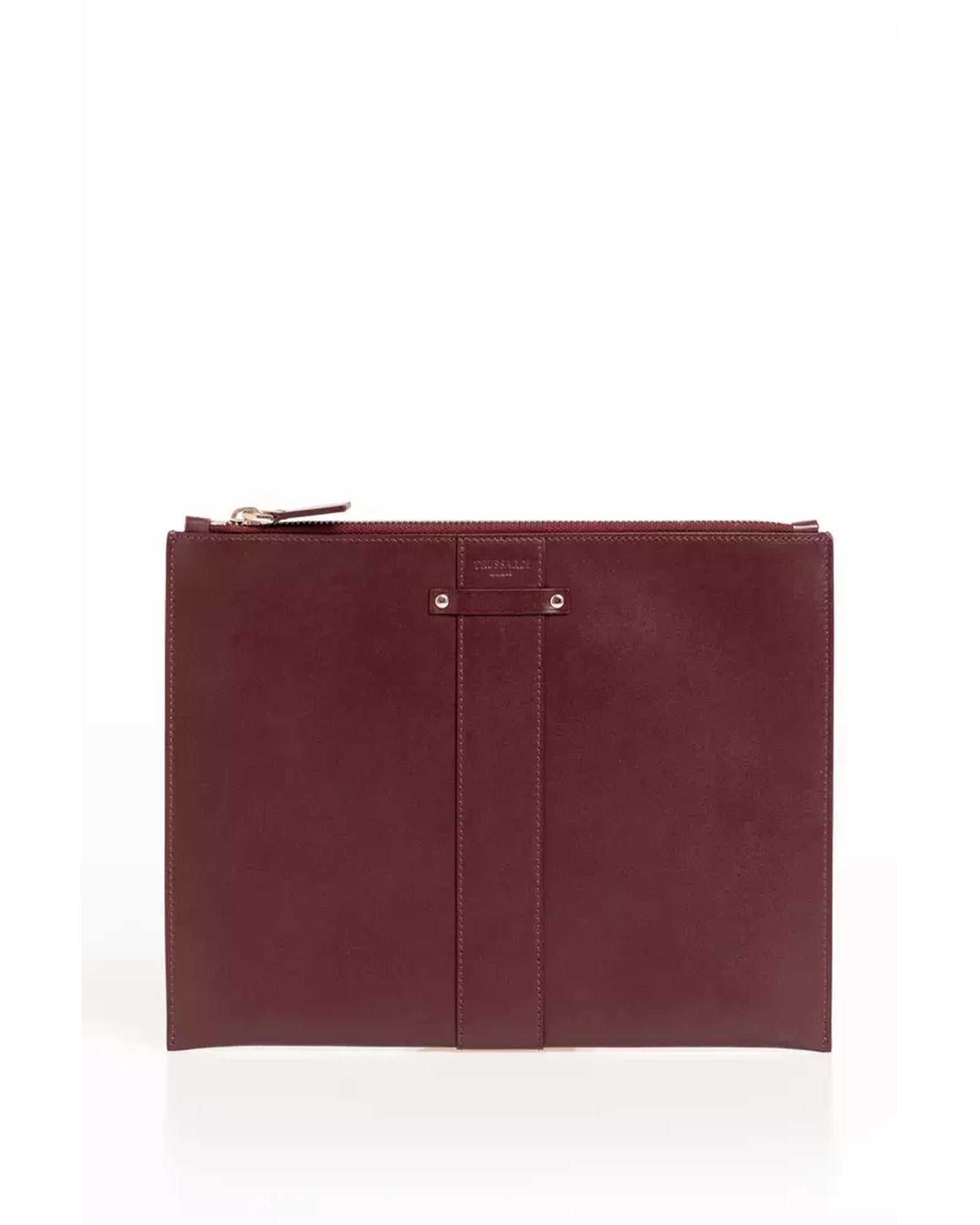 Calfskin Pocket Clutch Bag with Logo Band Detail One Size Men Main image