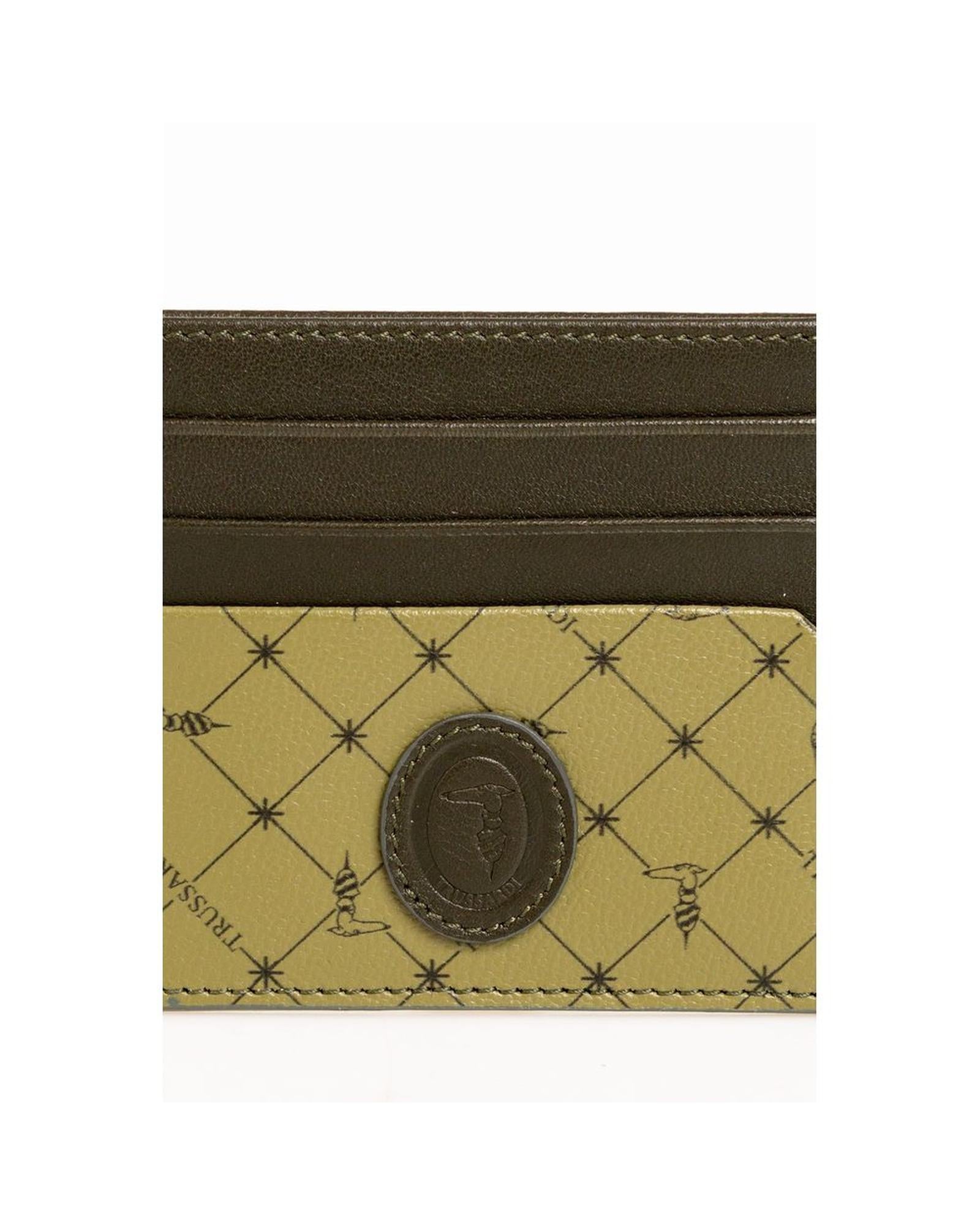 Trussardi Men's Green Leather Wallet - One Size Secondary image