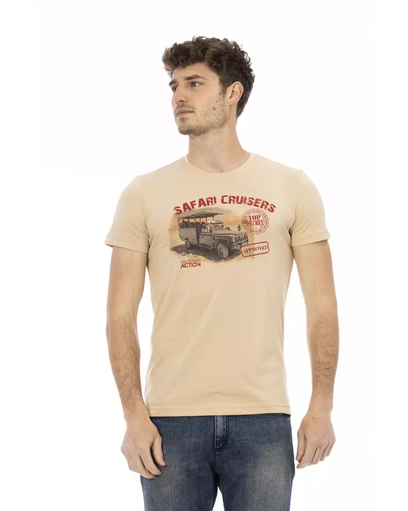 Short Sleeve T-shirt with Front Print 2XL Men Main image