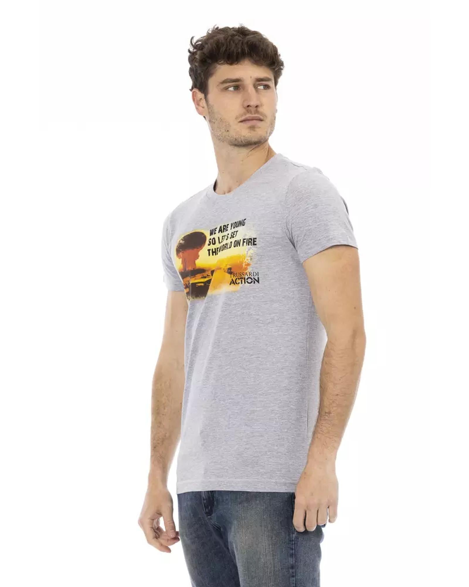 Printed Short Sleeve Round Neck T-Shirt 2XL Men Secondary image