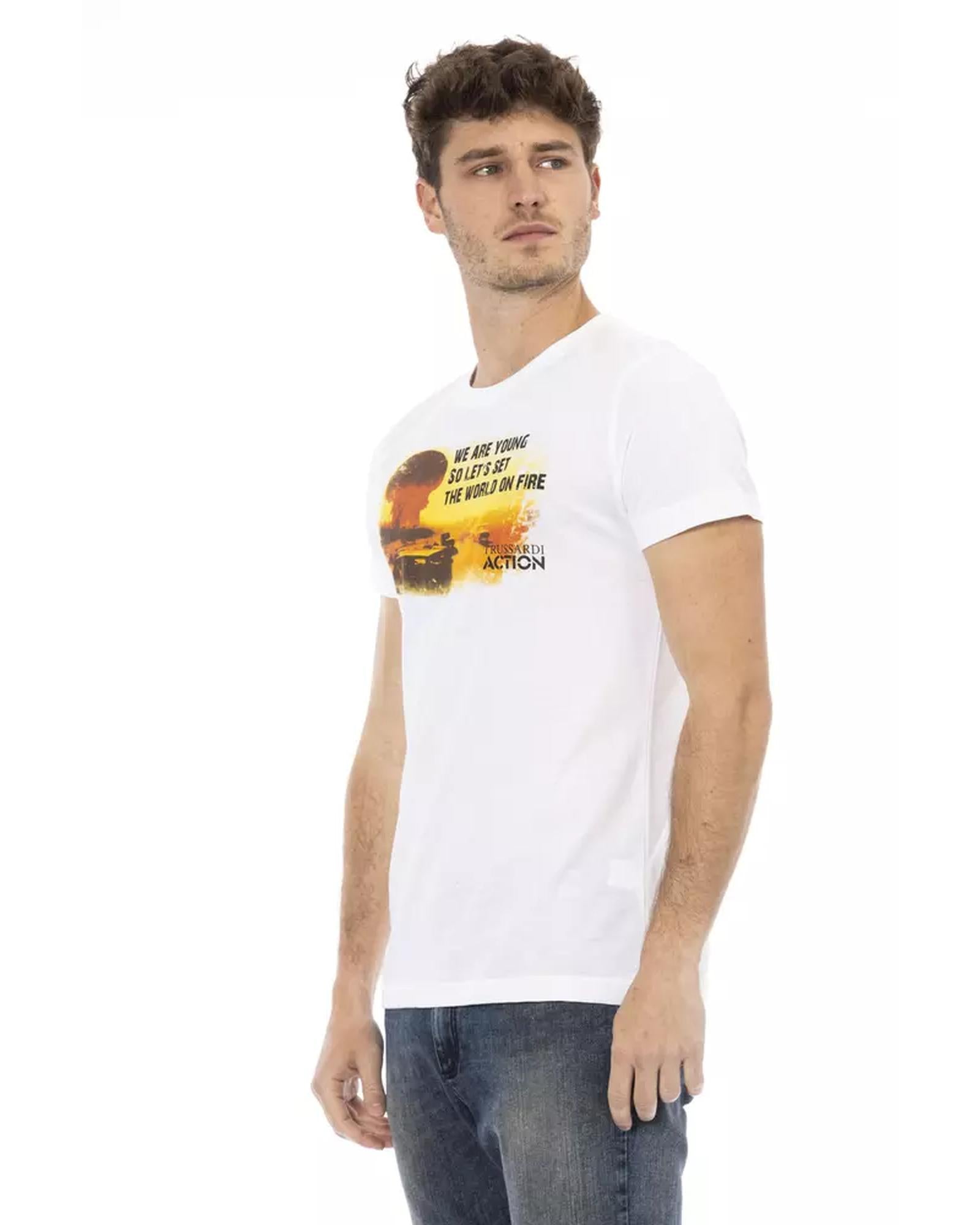 Short Sleeve T-shirt with Front Print L Men Secondary image
