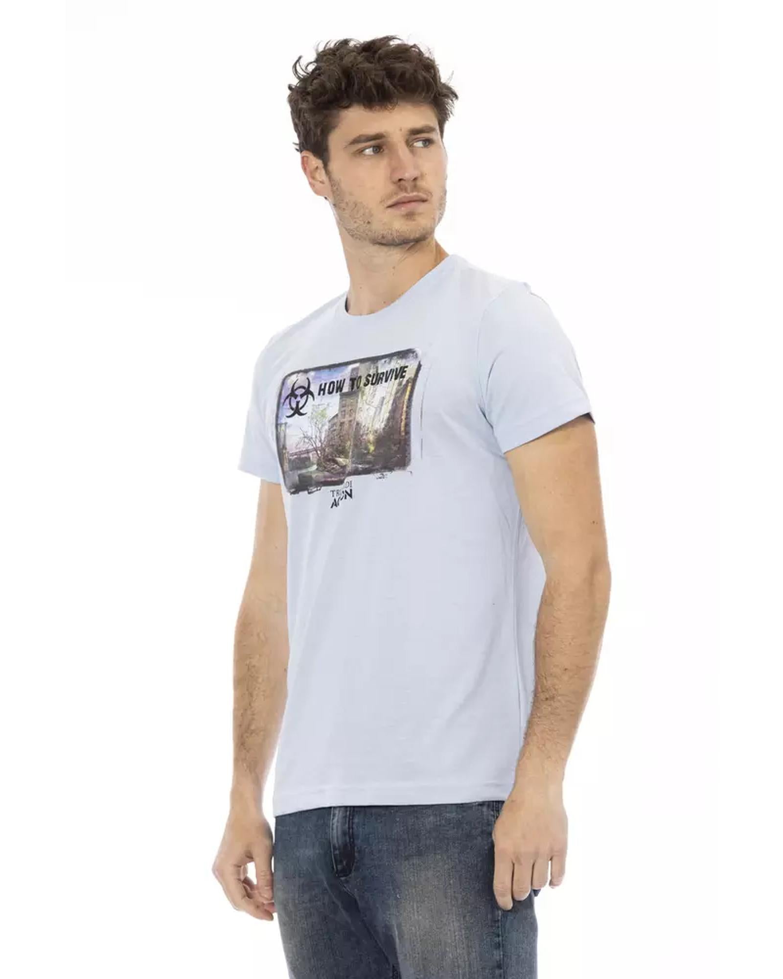 Short Sleeve T-shirt with Front Print 2XL Men Secondary image