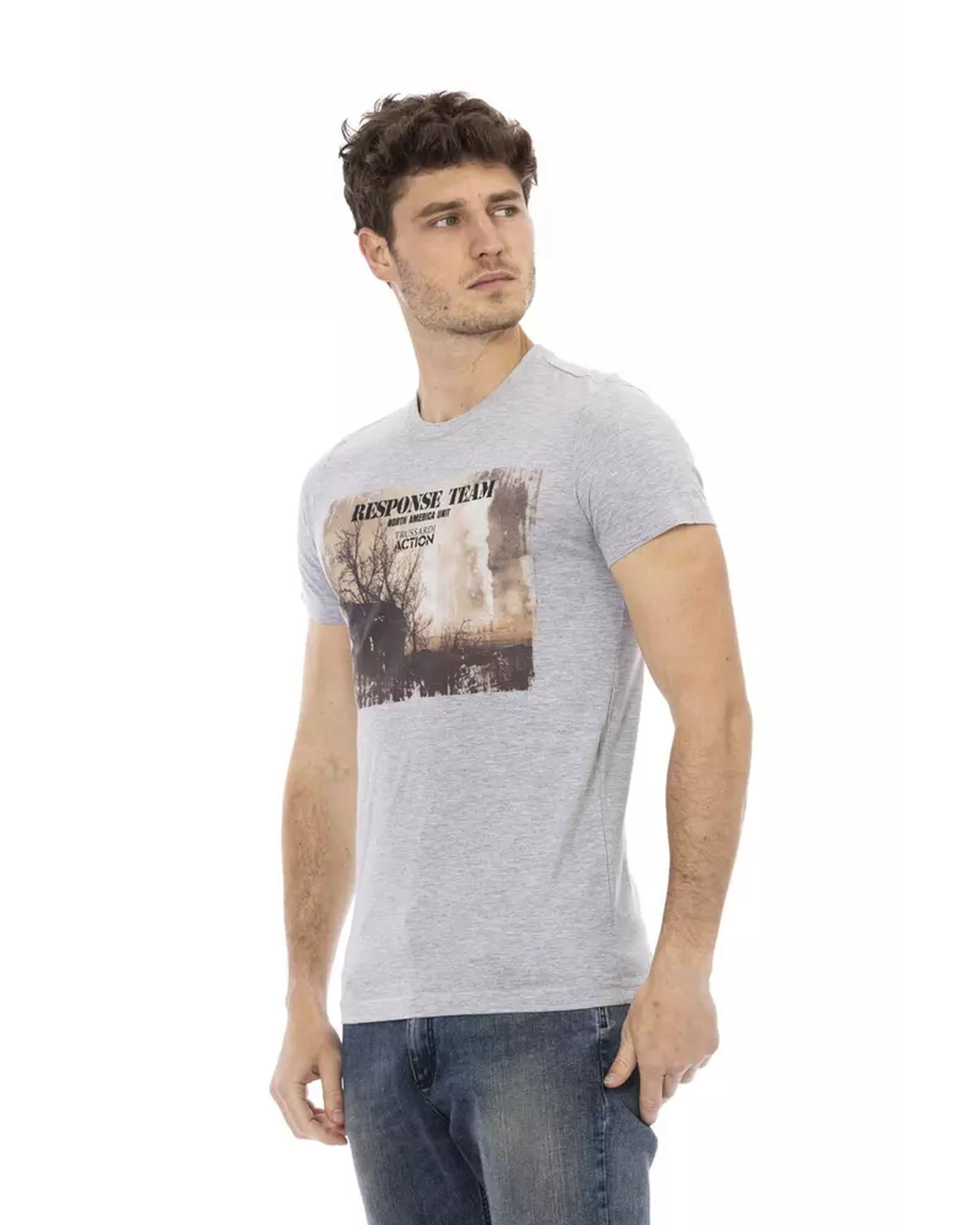 Short Sleeve T-shirt with Front Print XL Men Secondary image