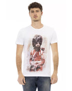 Short Sleeve T-shirt with Front Print 2XL Men