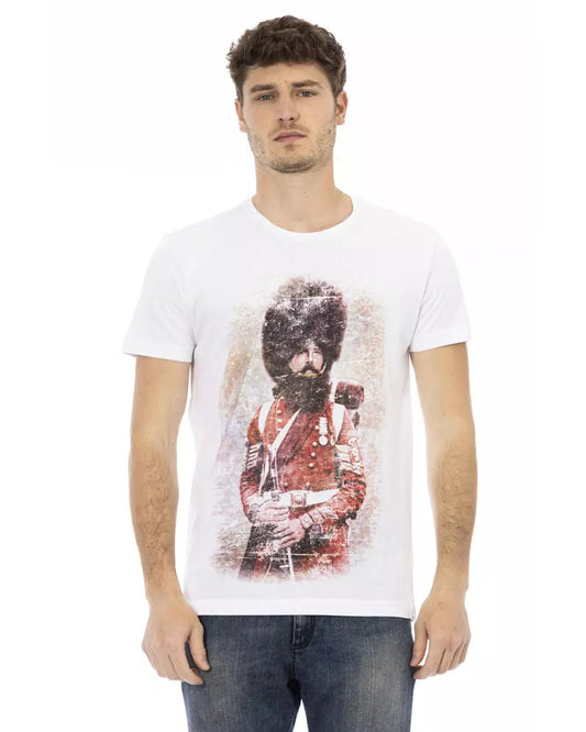 Short Sleeve T-shirt with Front Print 2XL Men