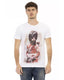 Short Sleeve T-shirt with Front Print 2XL Men