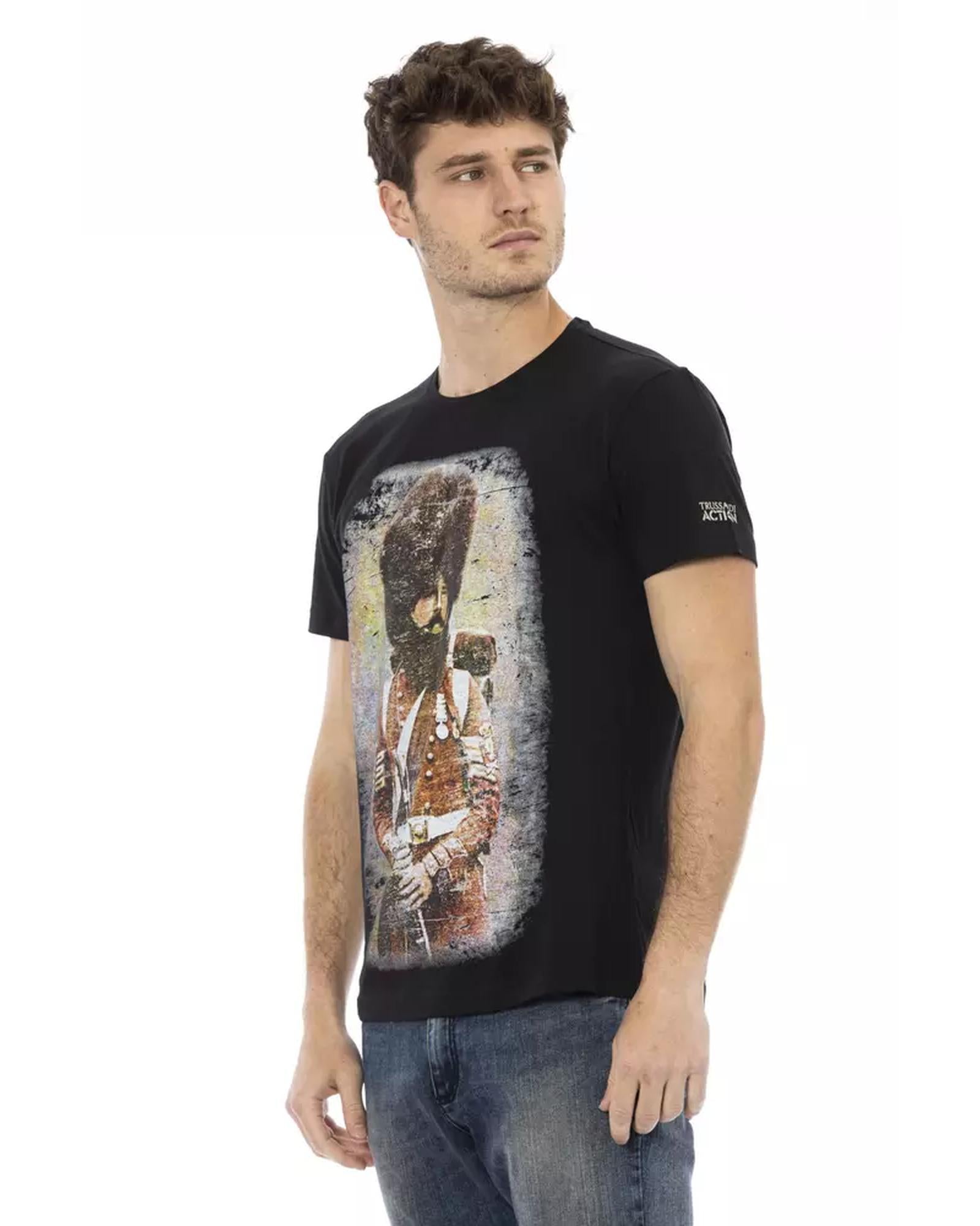 Short Sleeve T-shirt with Front Print XL Men Secondary image