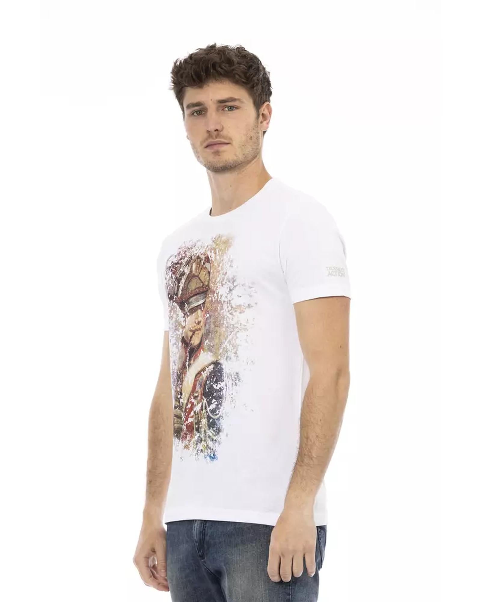 Short Sleeve T-shirt with Front Print 2XL Men Secondary image