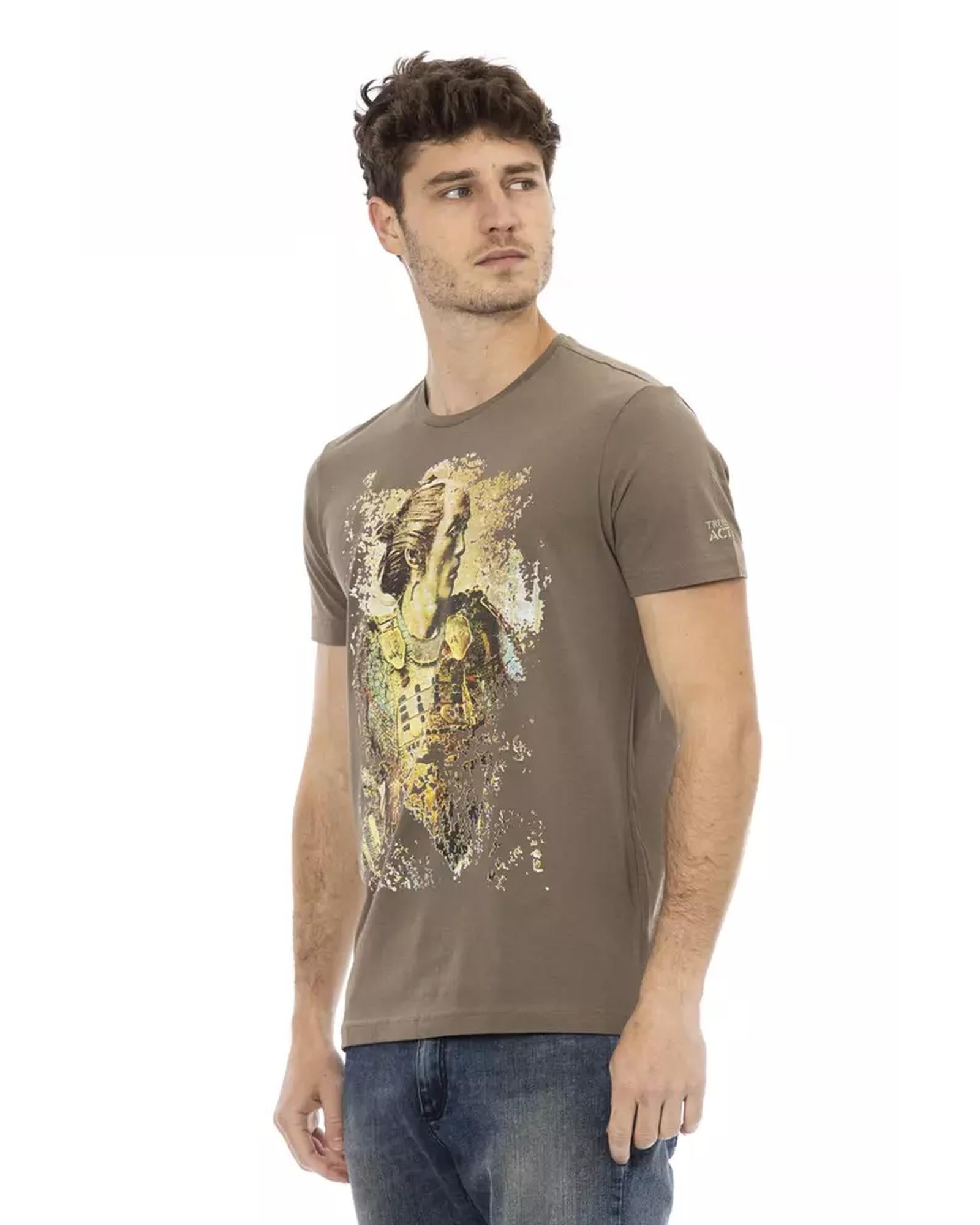 Short Sleeve T-shirt with Front Print - M Secondary image