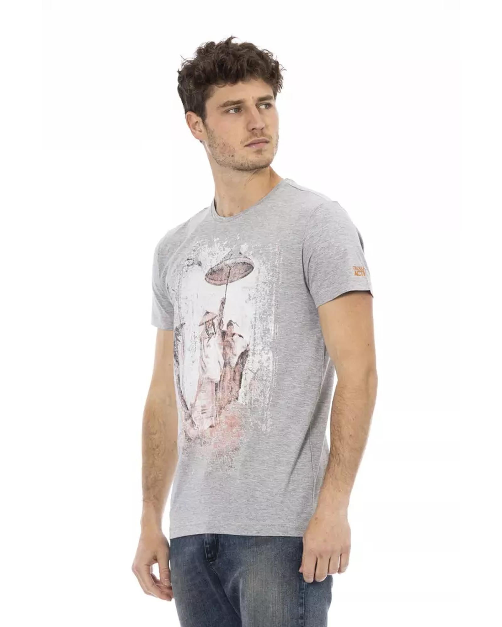 Short Sleeve T-shirt with Front Print L Men Secondary image