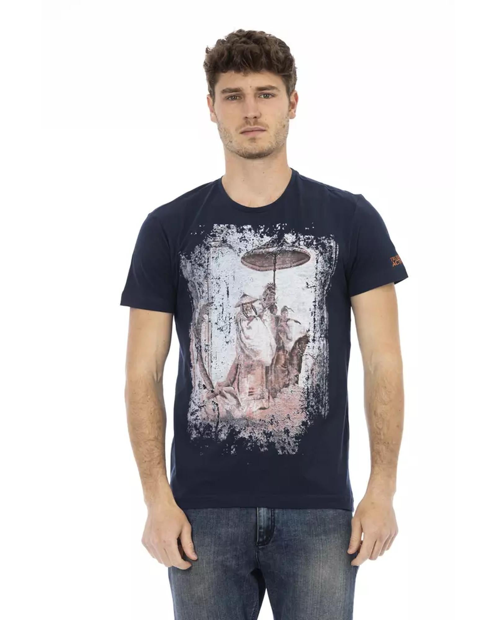 Short Sleeve T-shirt with Front Print XL Men Main image