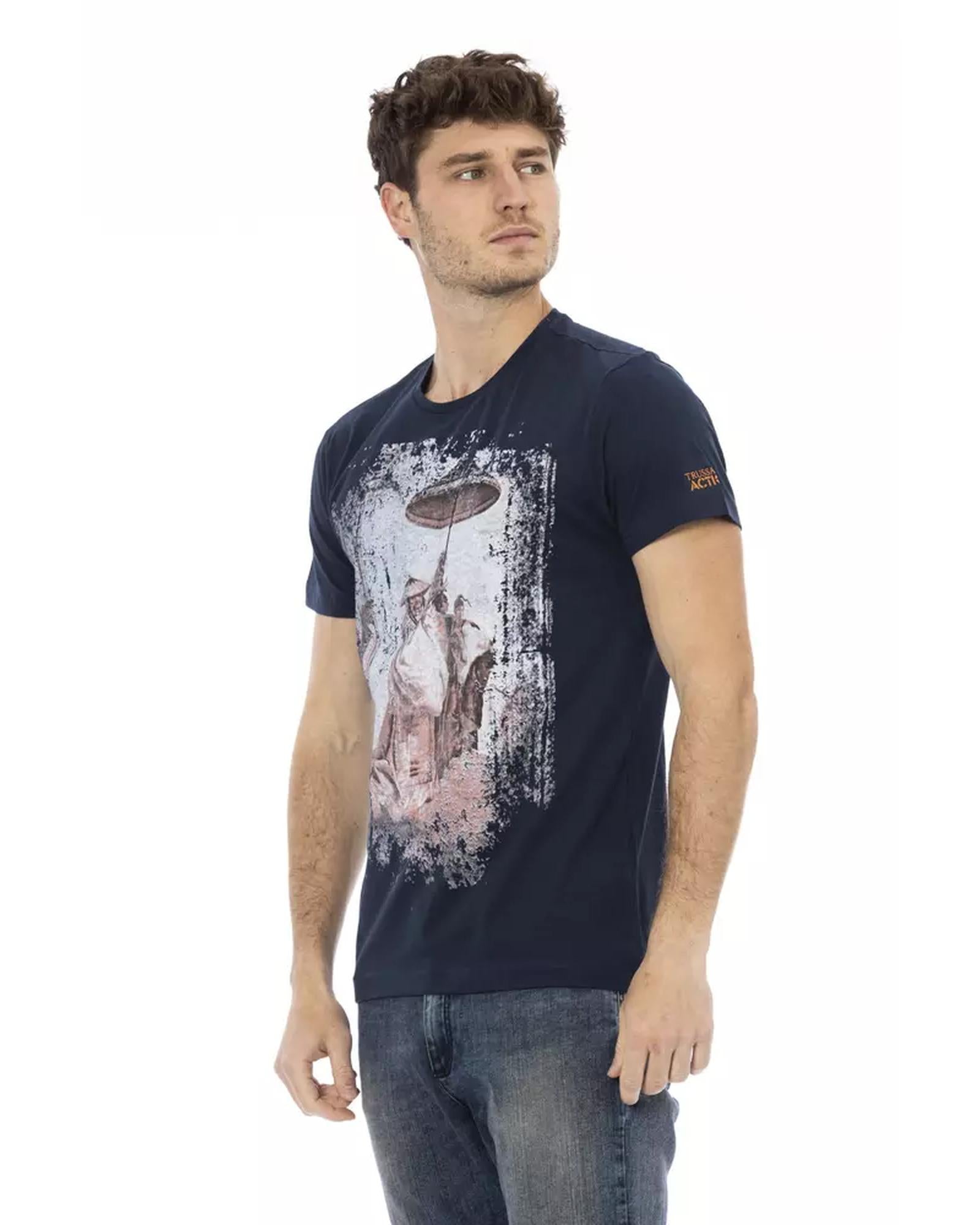Short Sleeve T-shirt with Front Print XL Men Secondary image