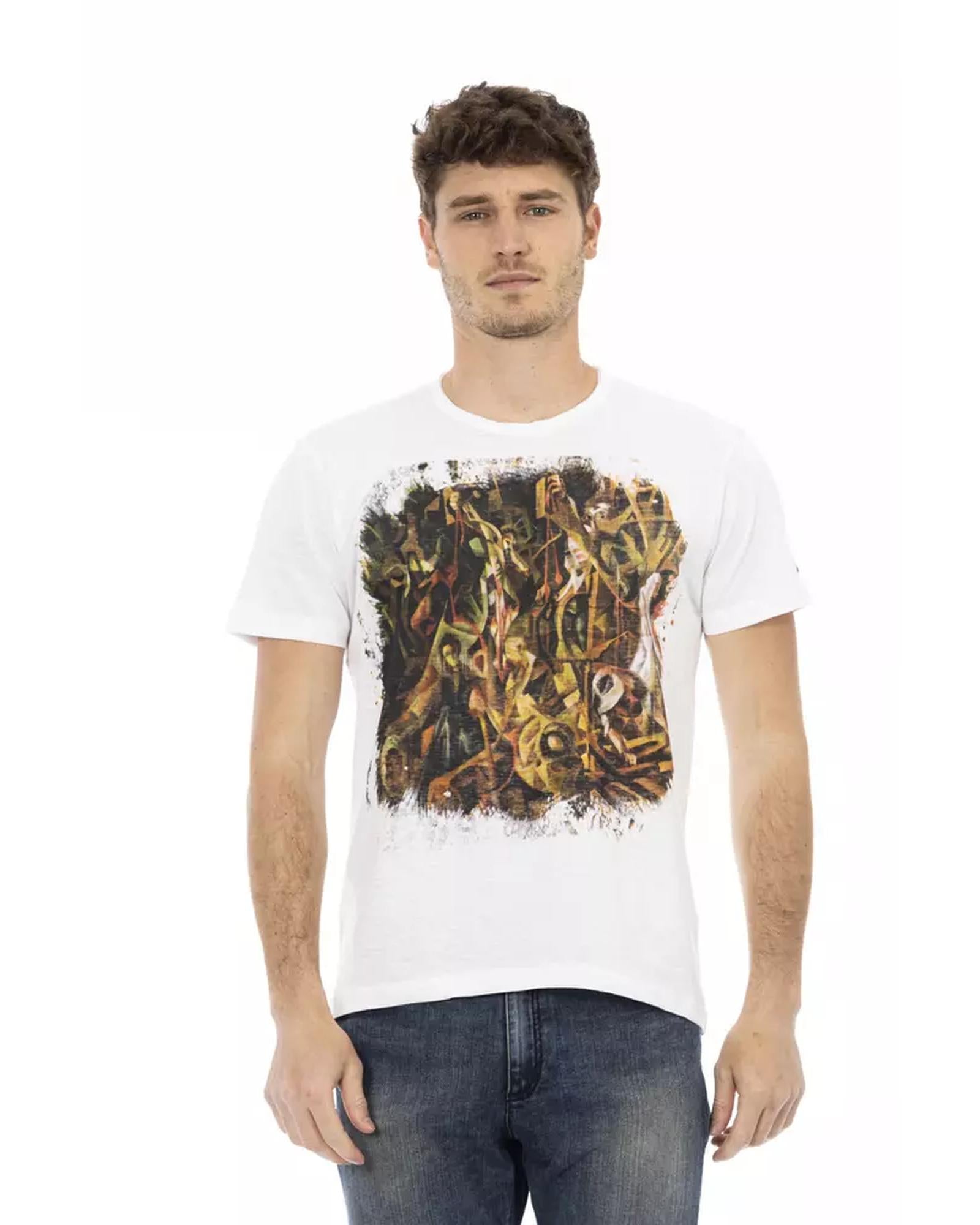 Short Sleeve T-shirt with Front Print 3XL Men Main image
