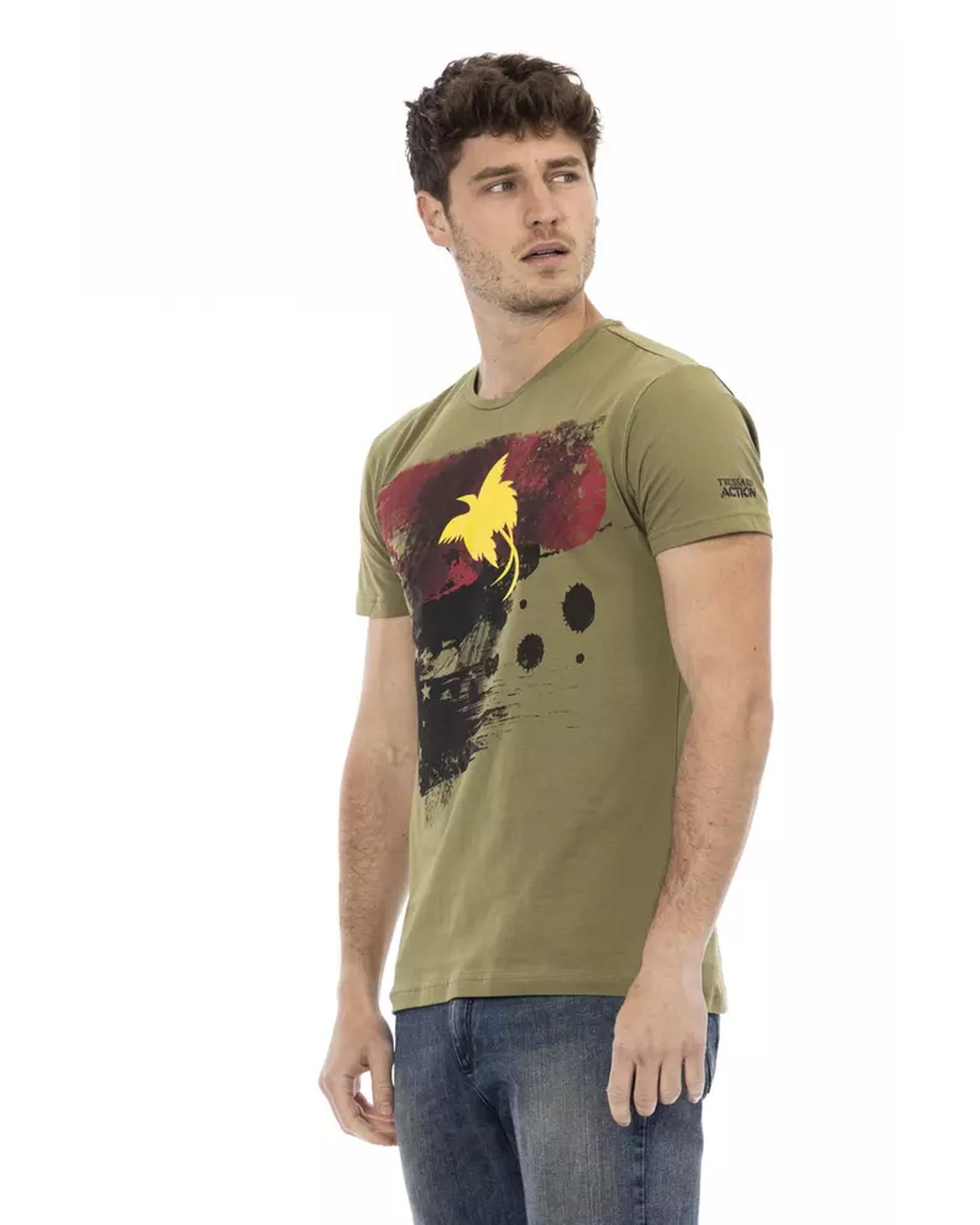 Short Sleeve T-shirt with Front Print L Men Secondary image