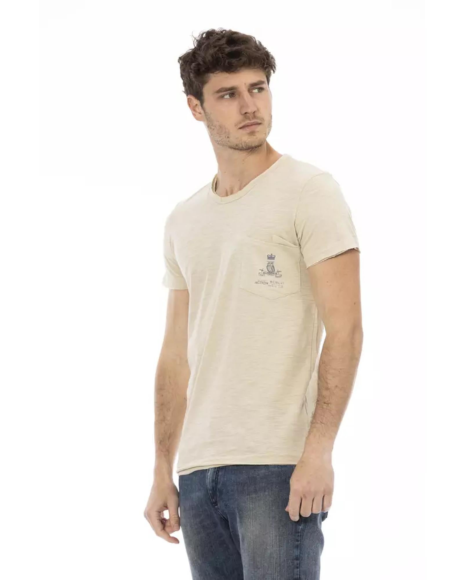 Short Sleeve T-shirt with Chest Pocket Print XL Men Secondary image