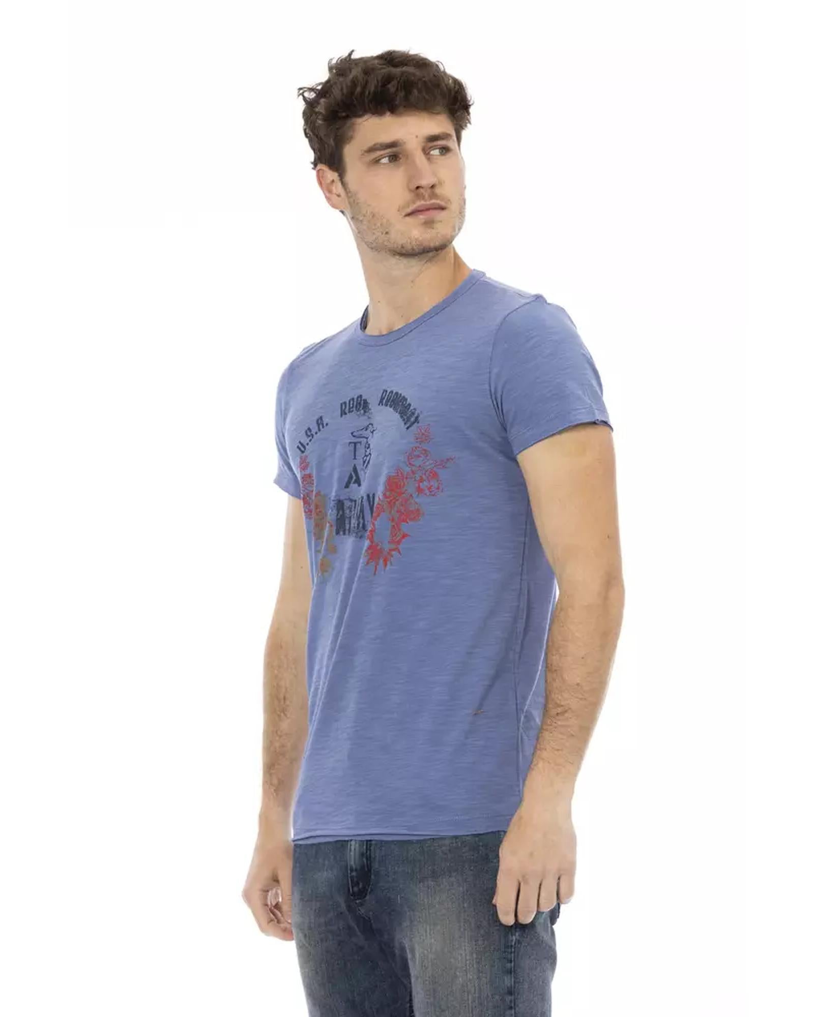 Short Sleeve T-shirt with Round Neck and Front Print XL Men Secondary image