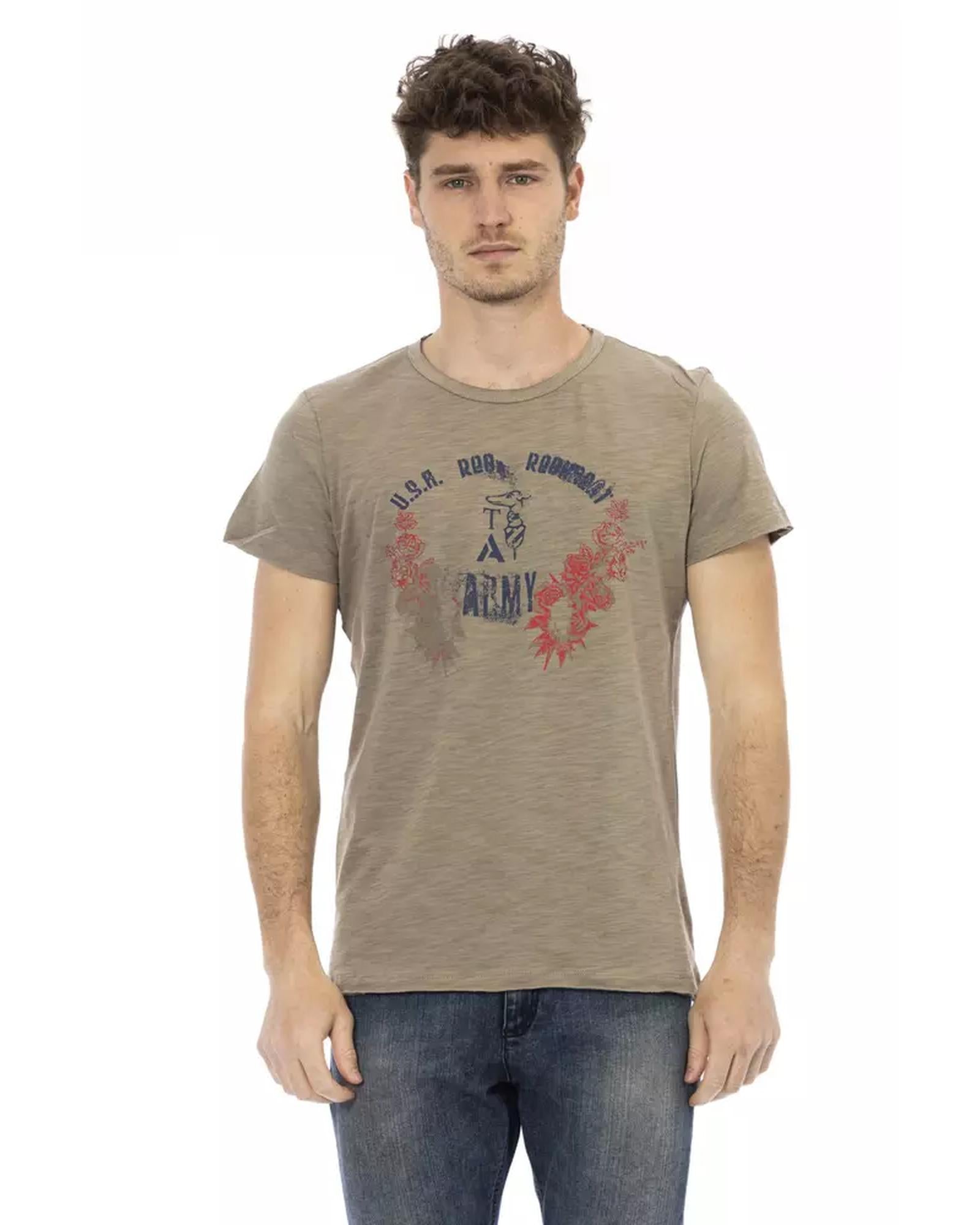 Short Sleeve T-shirt with Front Print XL Men