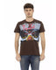 Short Sleeve T-shirt with Round Neck - Front Print M Men