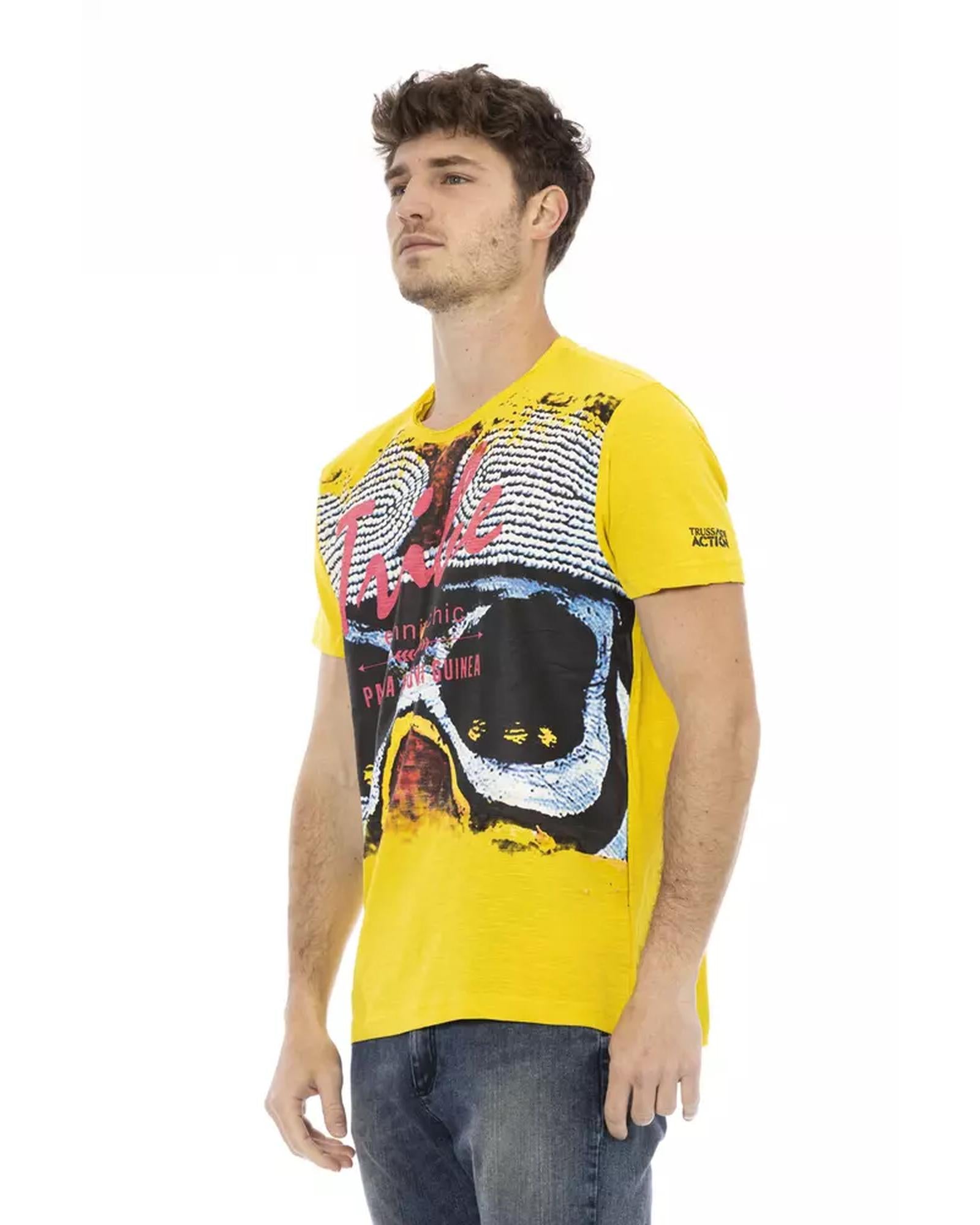 Front Print Short Sleeve T-shirt with Round Neck 2XL Men Secondary image