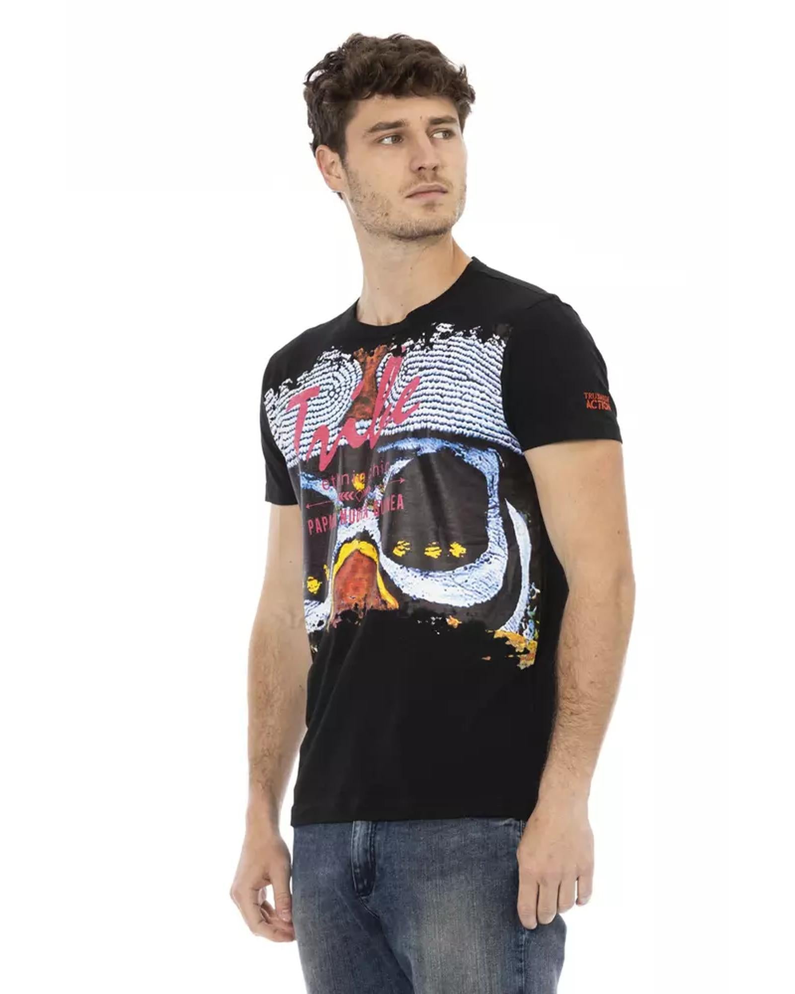 Short Sleeve T-shirt With Front Print XL Men Secondary image