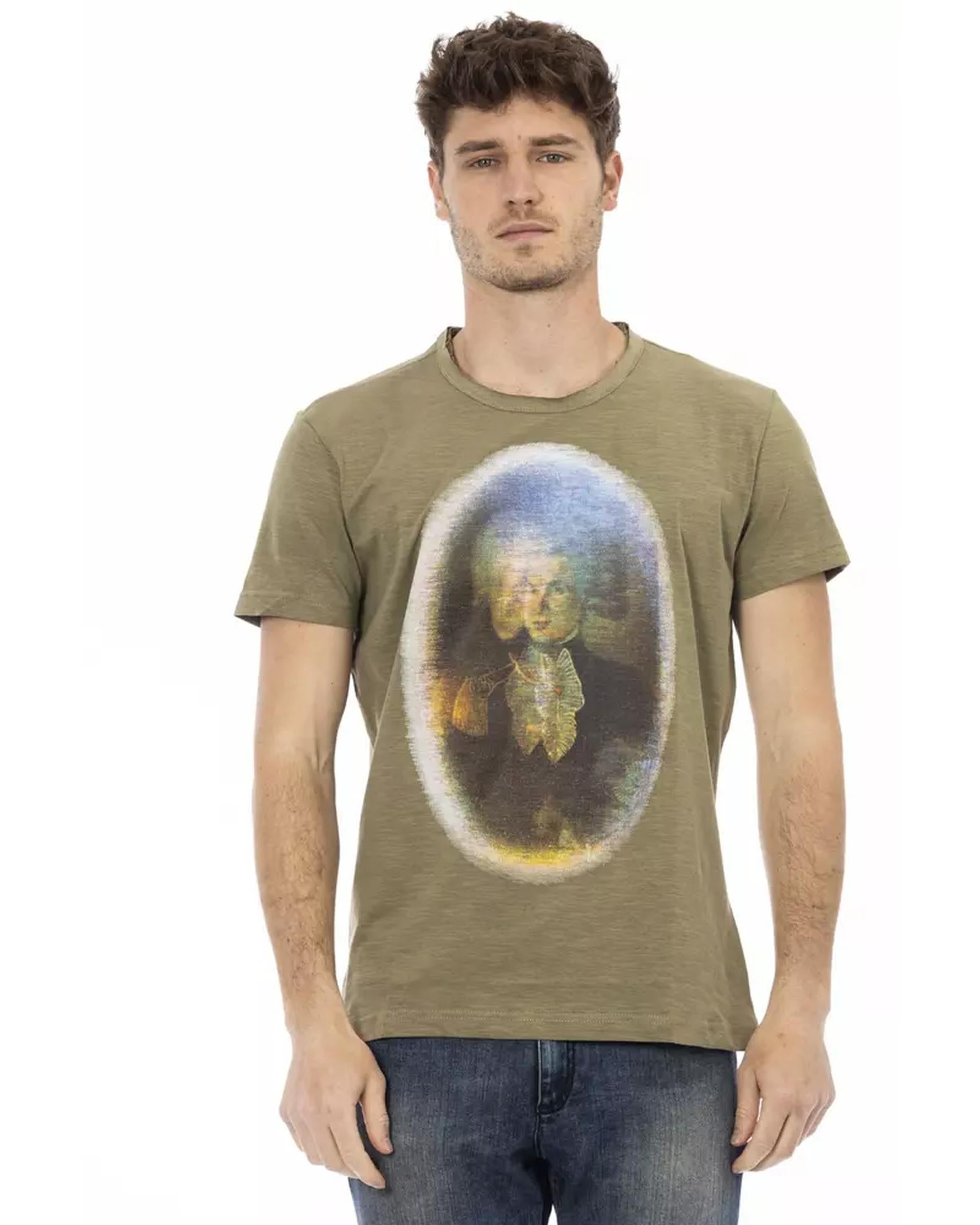 Short Sleeve T-shirt with Front Print M Men Main image