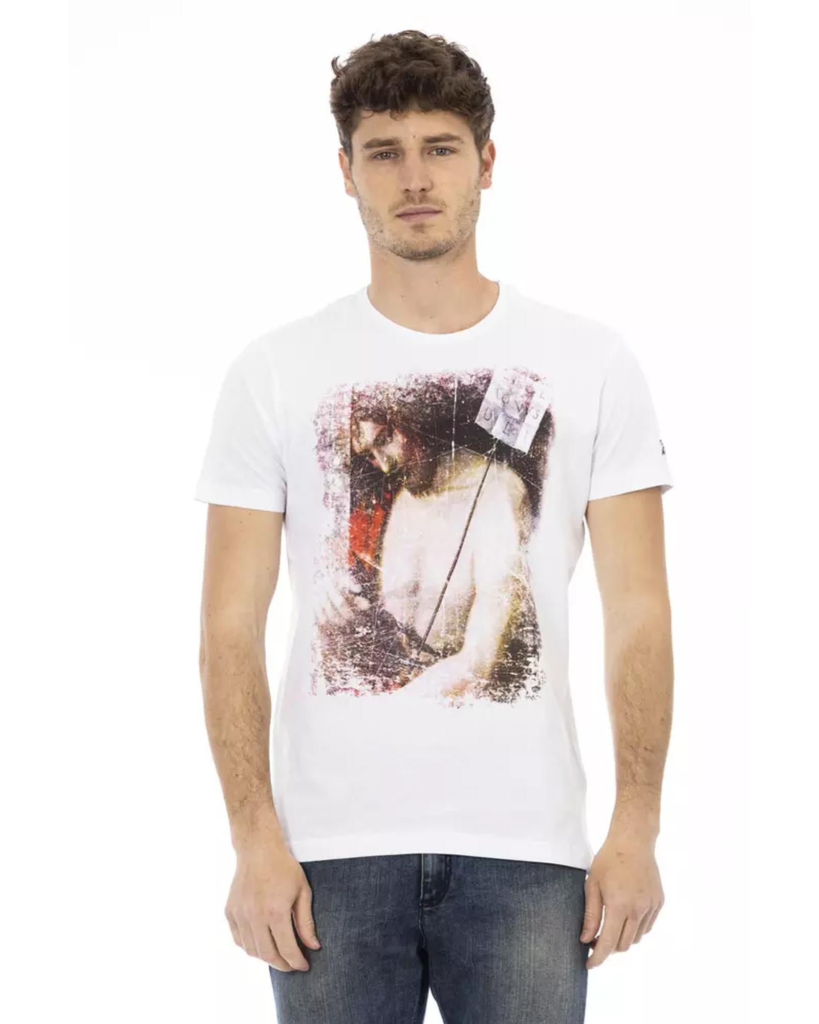 Front Print Short Sleeve T-shirt S Men Main image