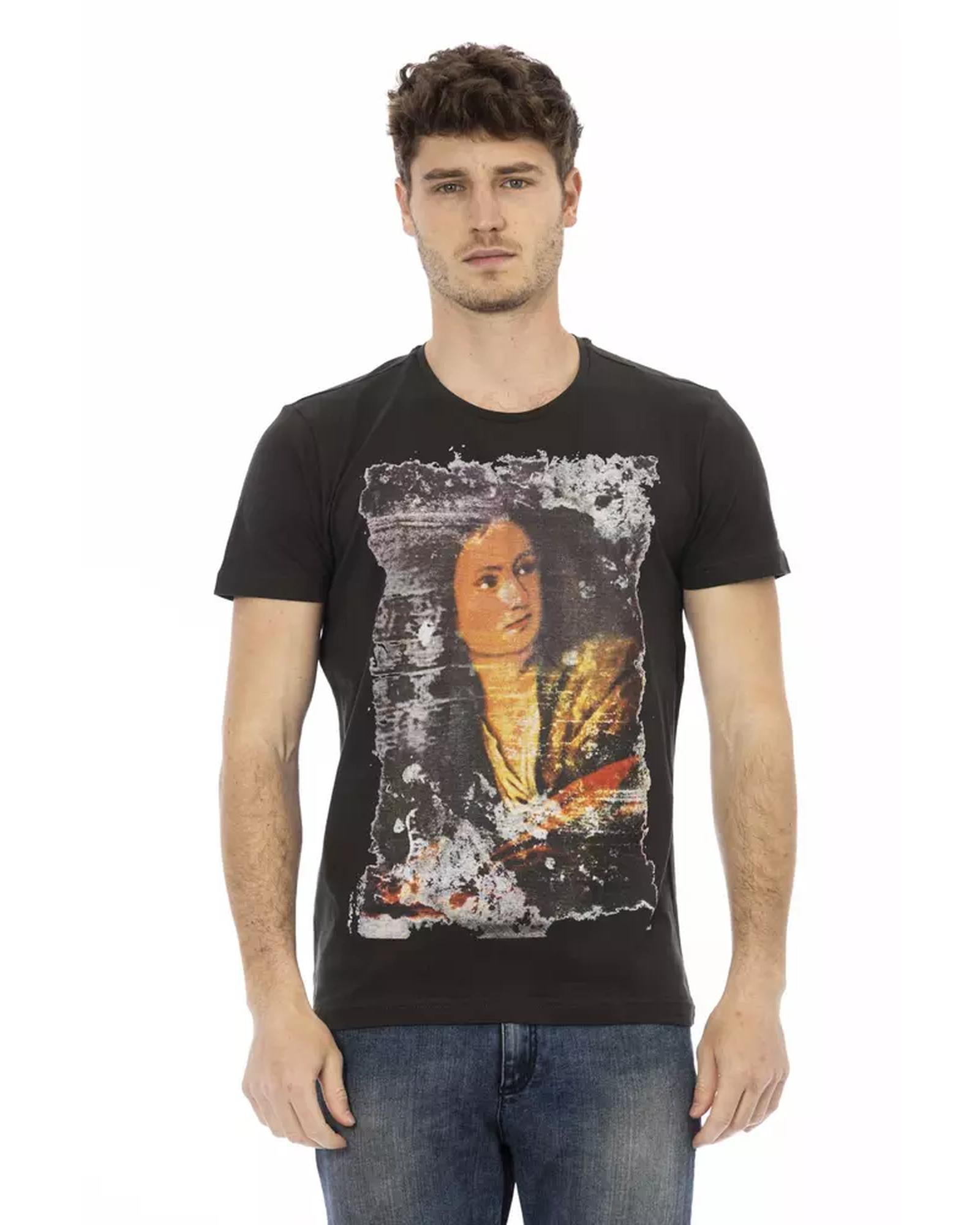 Front Print Short Sleeve T-shirt S Men Main image