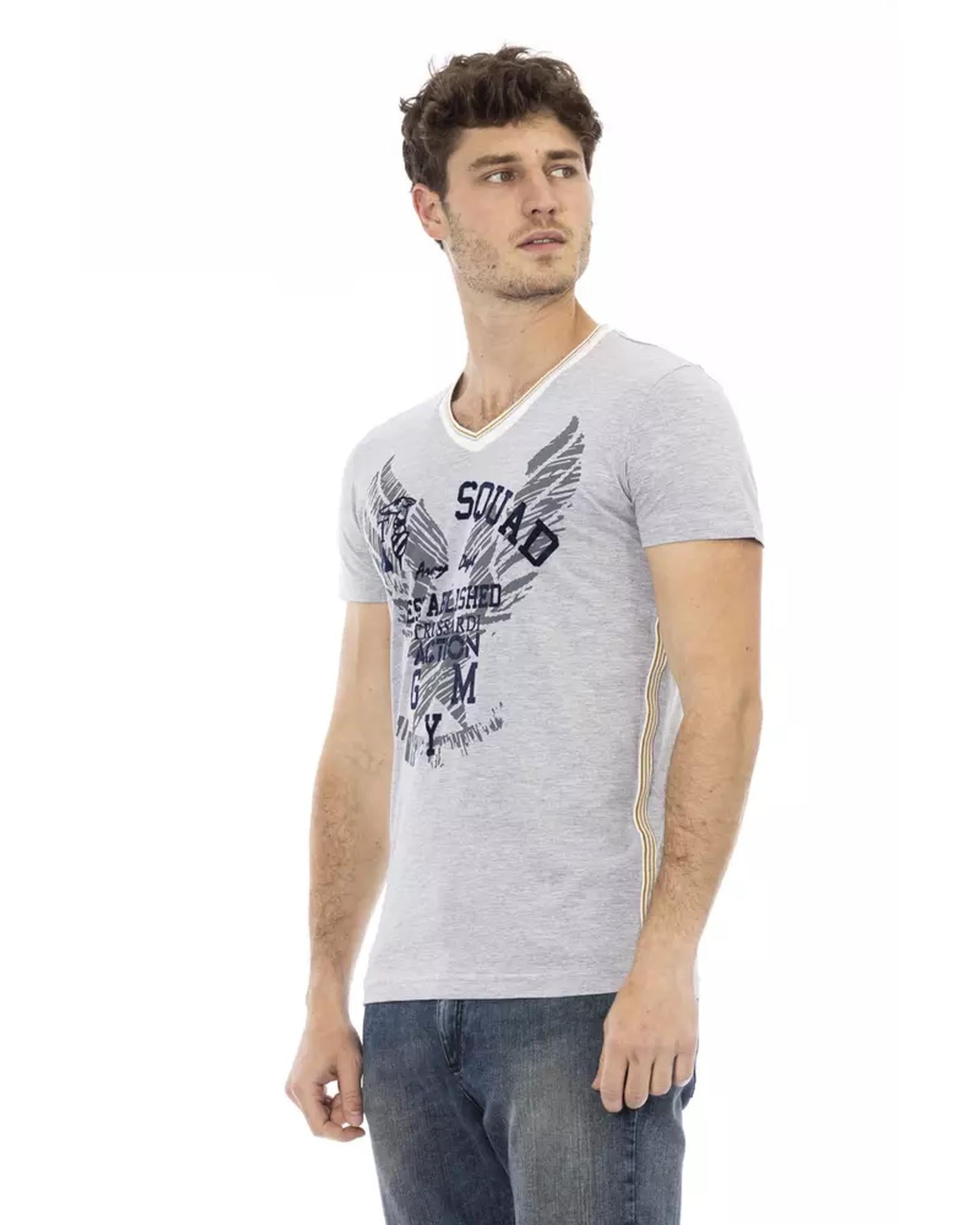 Front Print V-Neck T-shirt L Men Secondary image