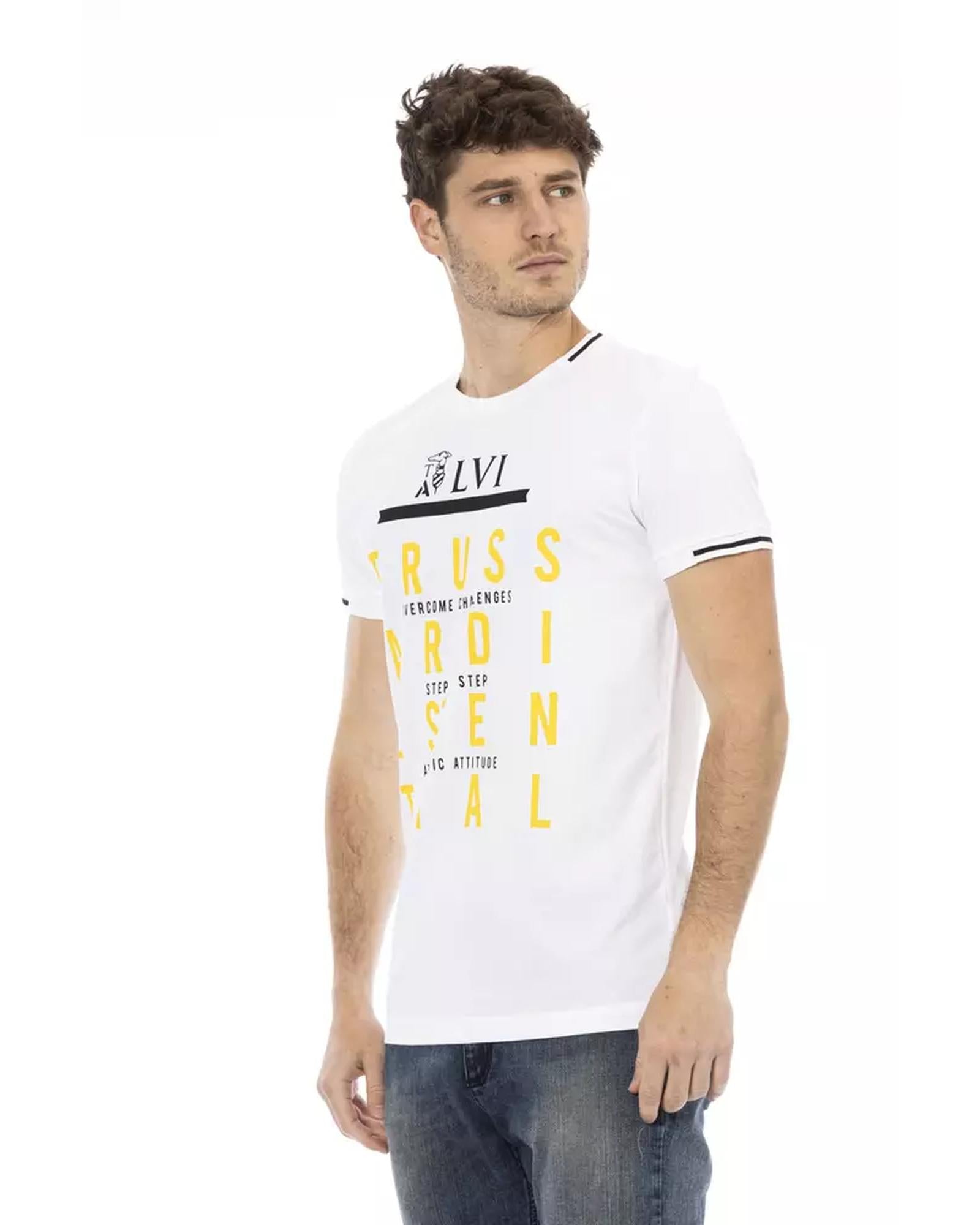 Front Print Short Sleeve T-Shirt with Round Neck XL Men Secondary image