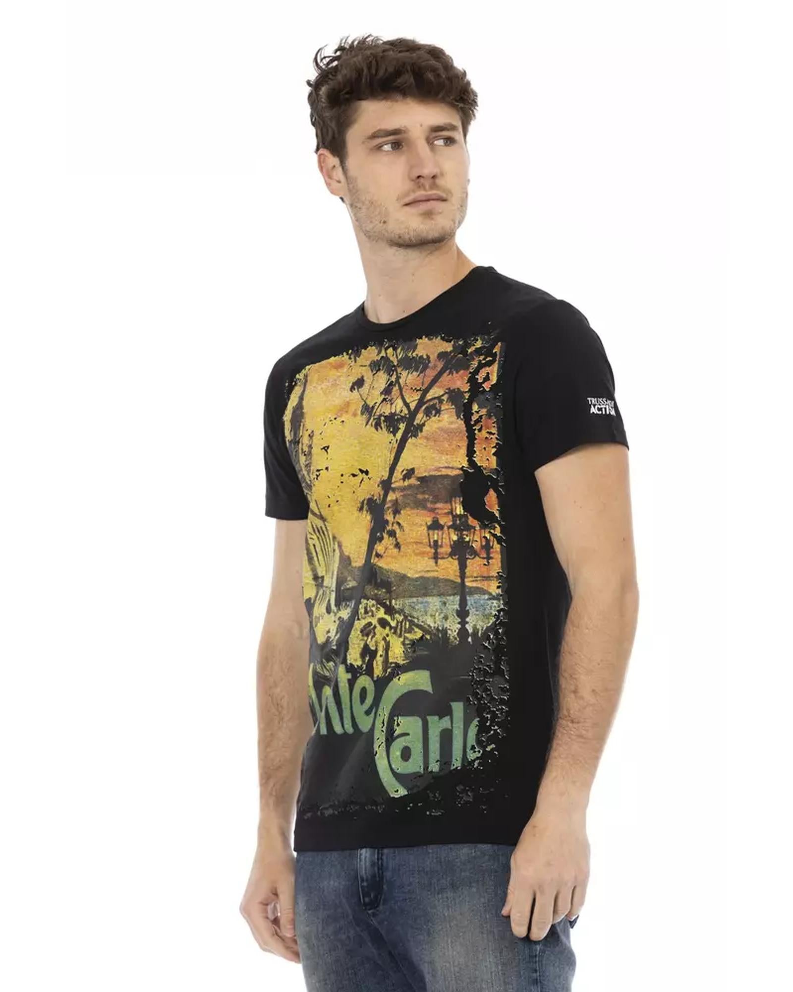 Short Sleeve T-shirt with Front Print L Men Secondary image