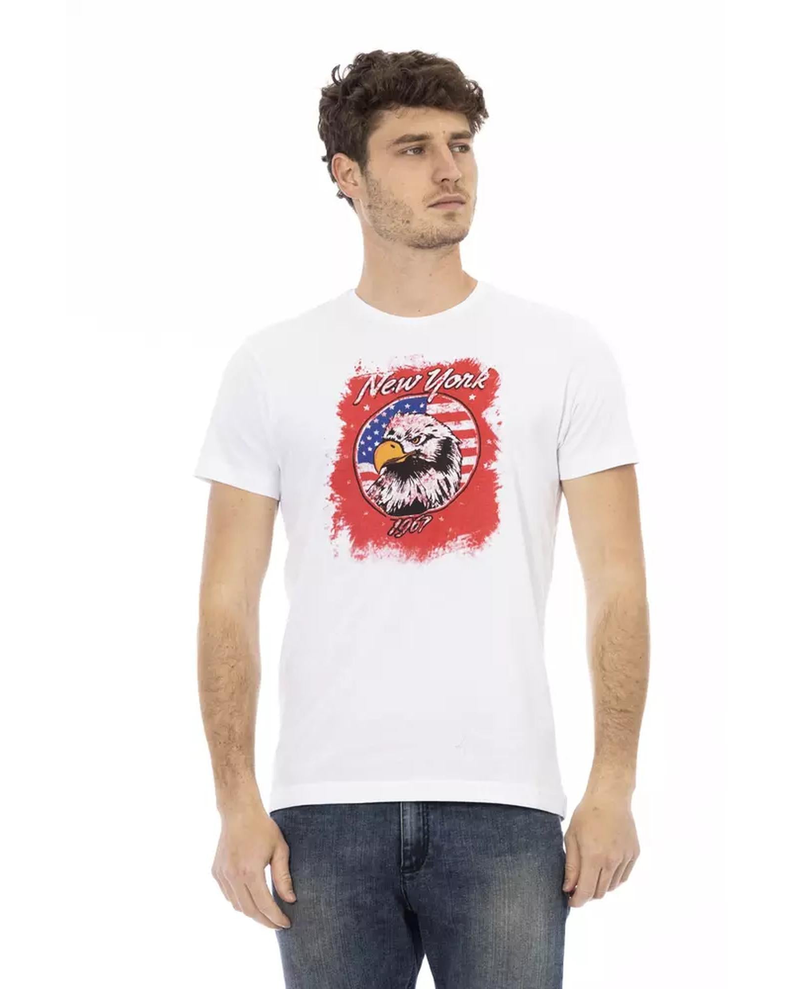 Short Sleeve T-shirt with Front Print - 3XL Main image