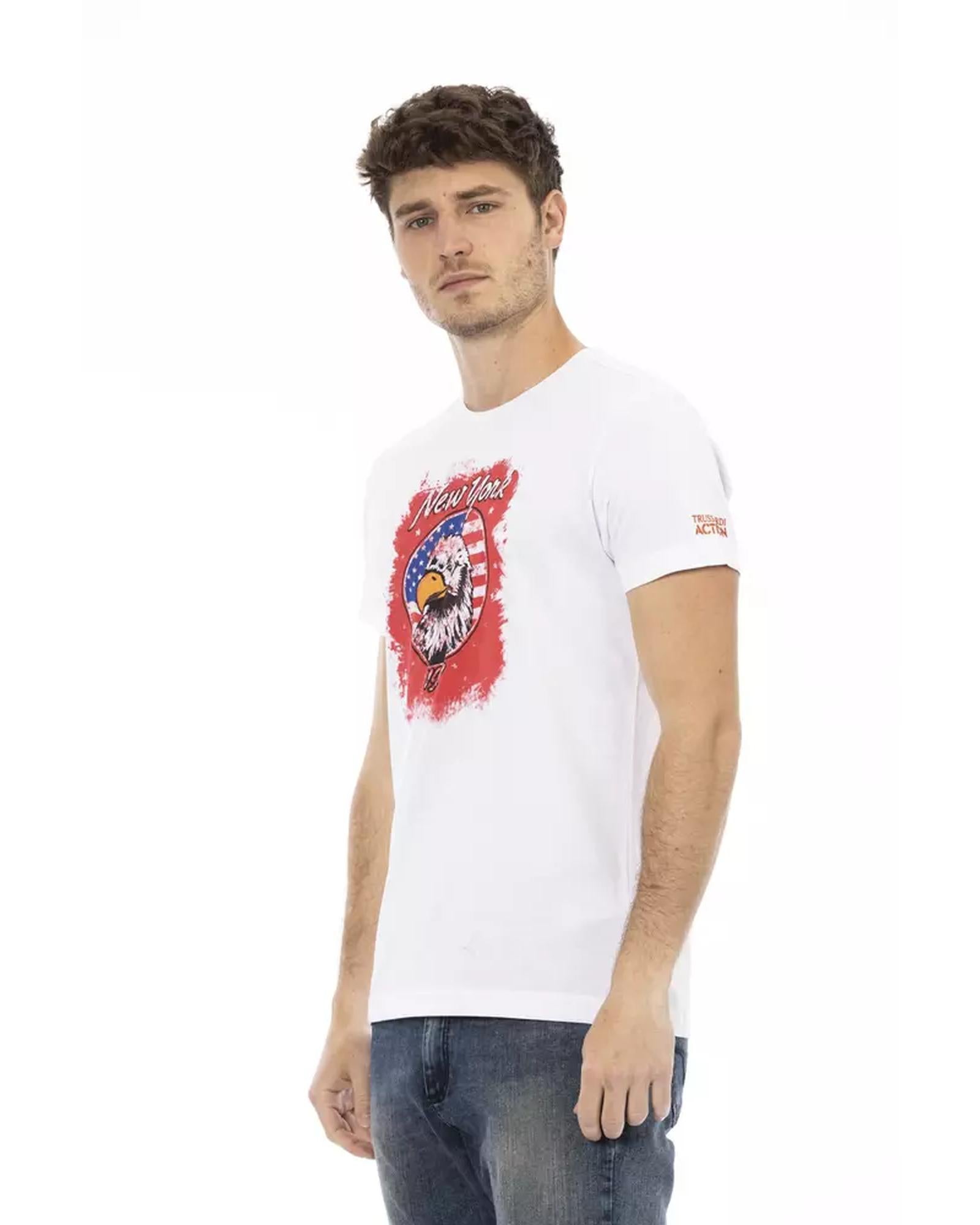 Short Sleeve T-shirt with Front Print - S Secondary image