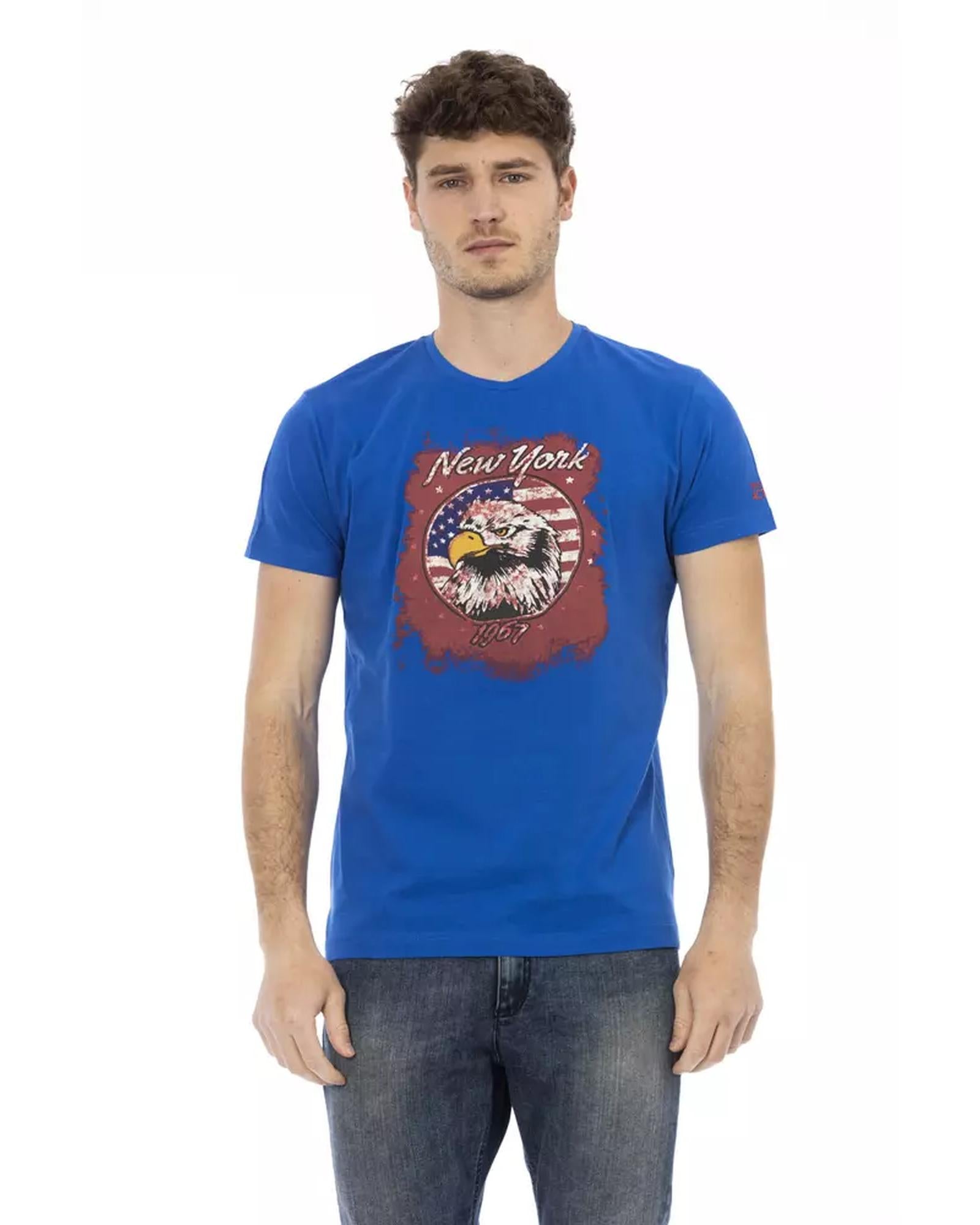 Front Print Short Sleeve T-shirt L Men Main image
