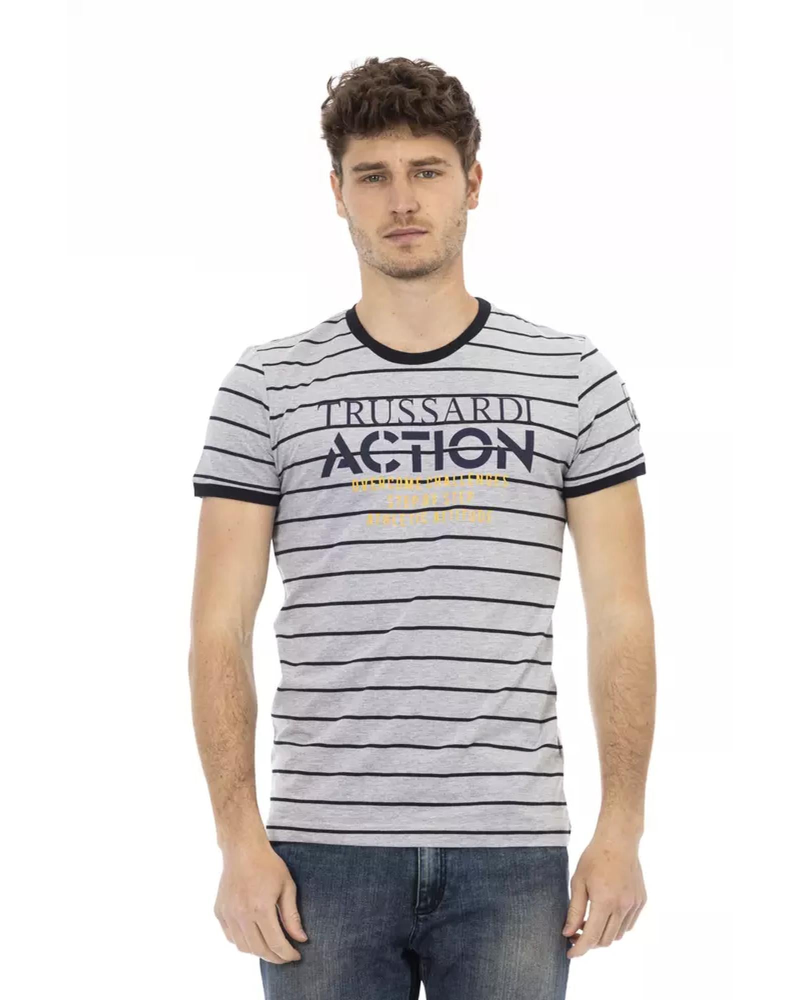 Printed Round Neck Short Sleeve T-Shirt 2XL Men Main image