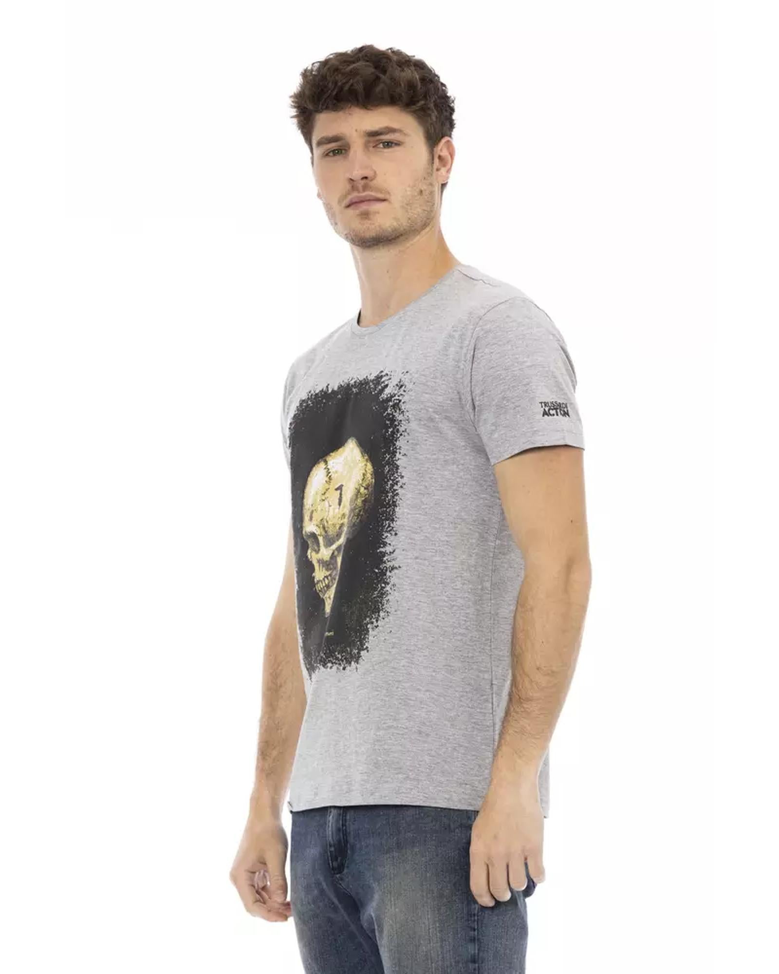 Short Sleeve T-shirt With Round Neck. Front Print. L Men Secondary image