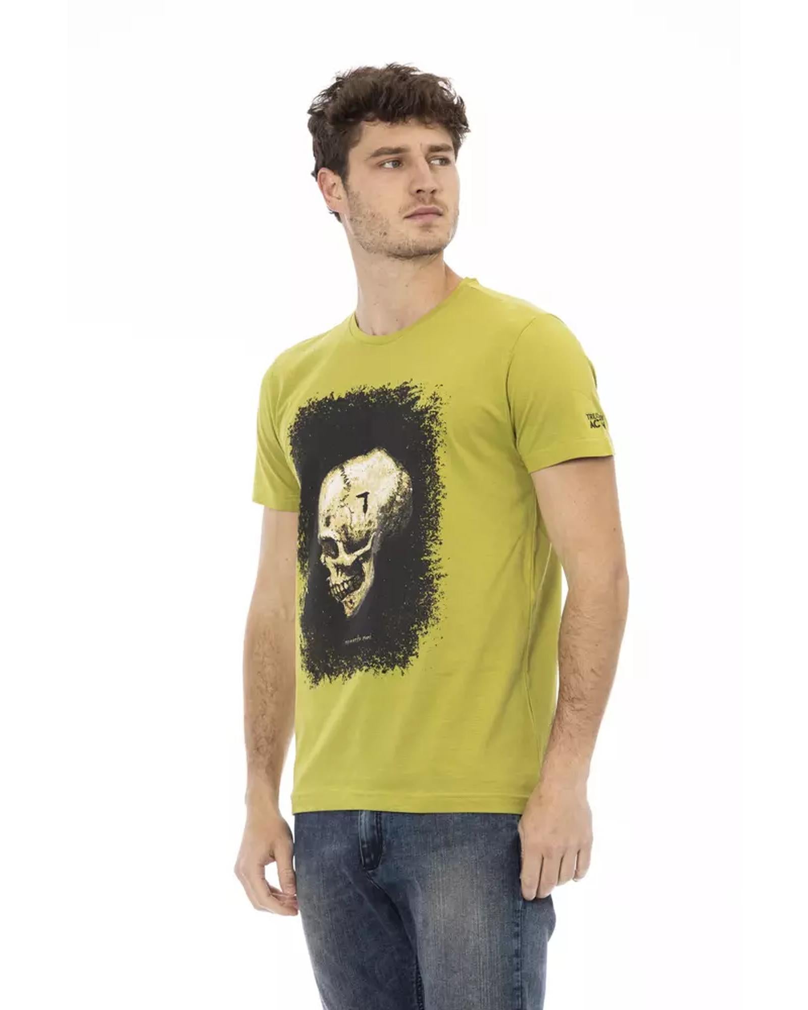 Short Sleeve Round Neck T-shirt with Front Print XL Men Secondary image