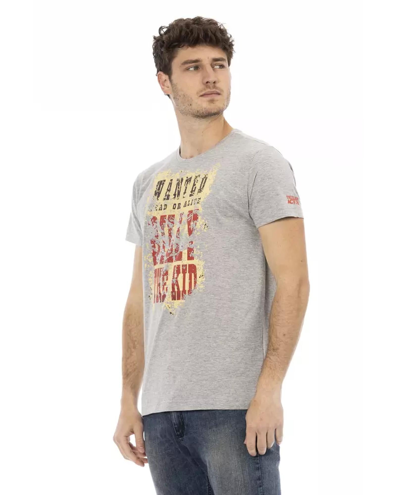 Printed Round Neck Short Sleeve T-shirt L Men Secondary image