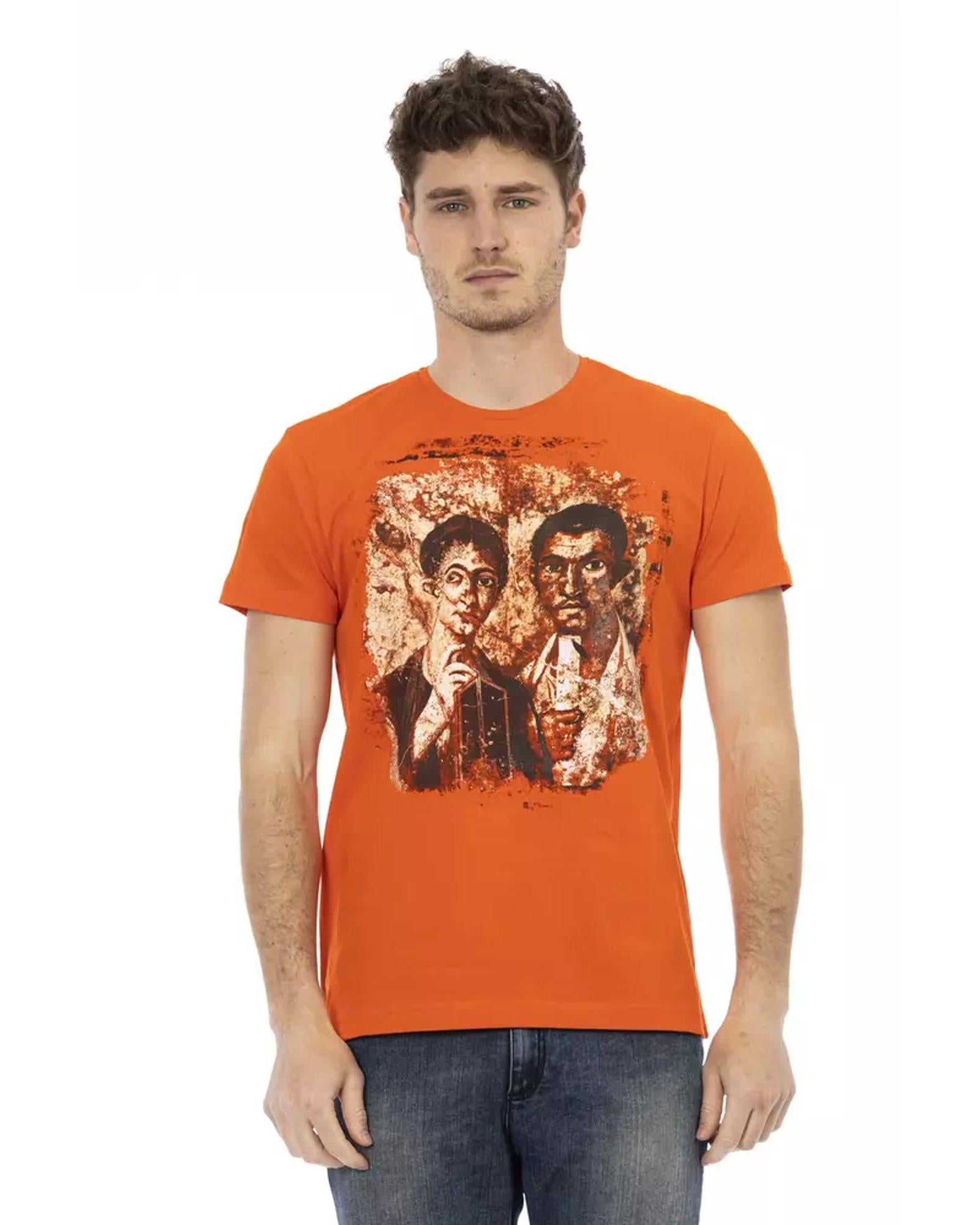 Printed Short Sleeve Round Neck T-shirt S Men Main image