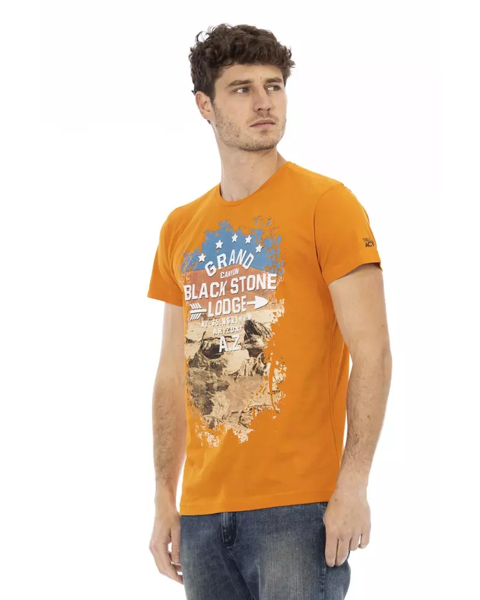 Short Sleeve T-shirt with Front Print M Men Secondary image