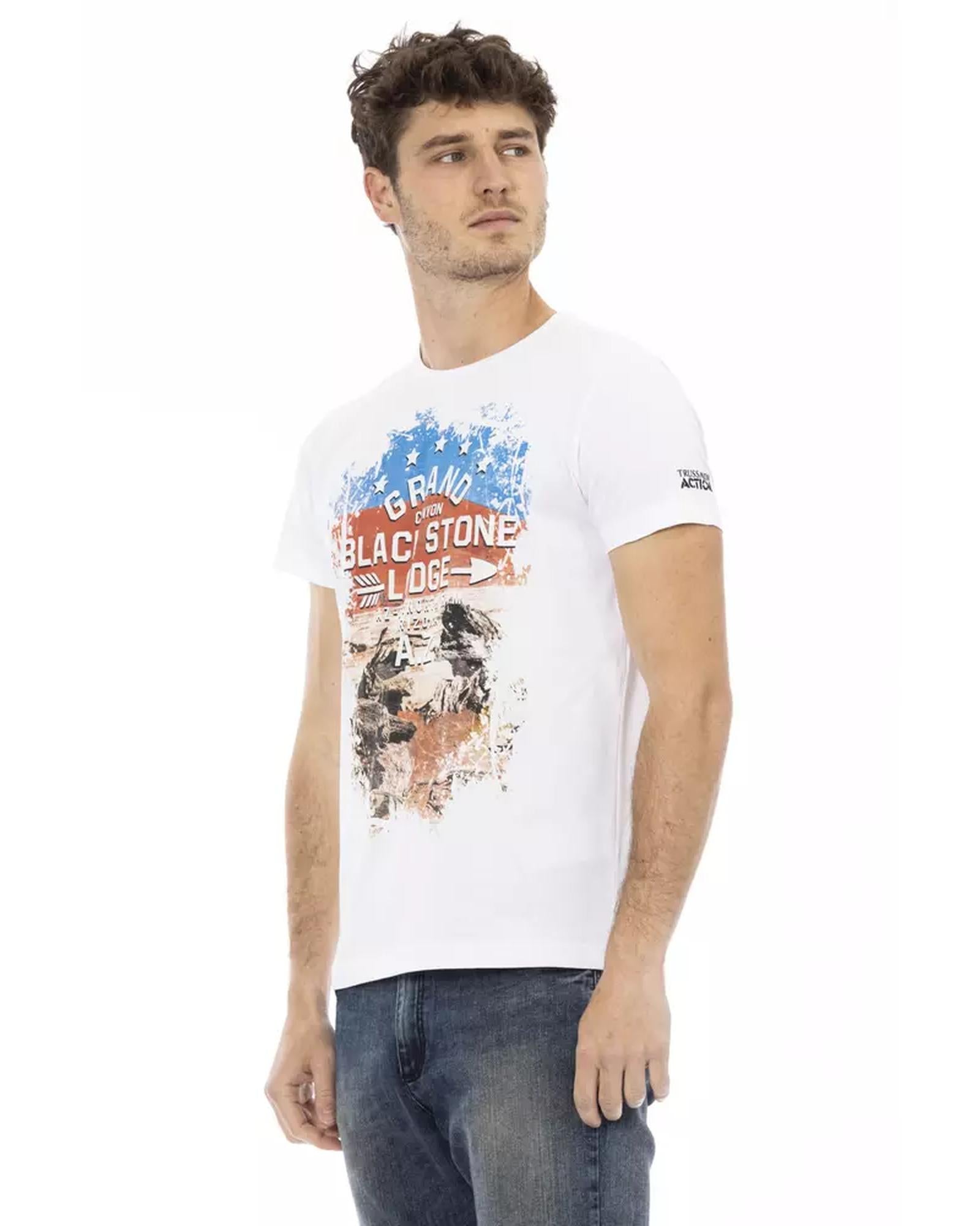 Short Sleeve T-shirt with Front Print L Men Secondary image